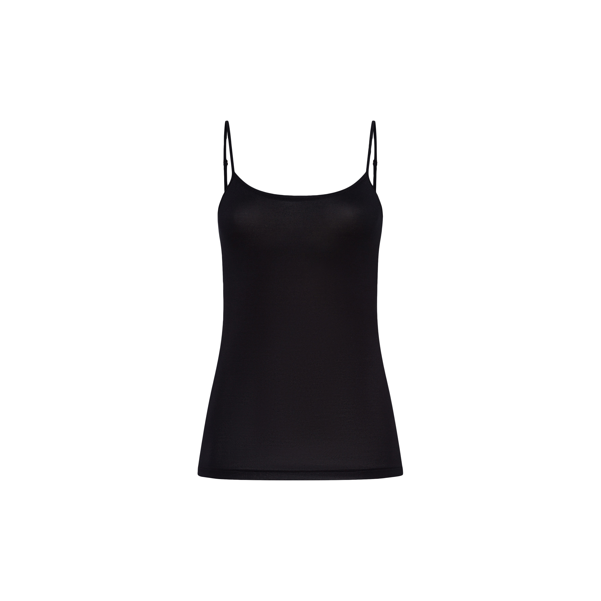 HANRO - Soft Touch Spaghetti Top, black - Str. XS