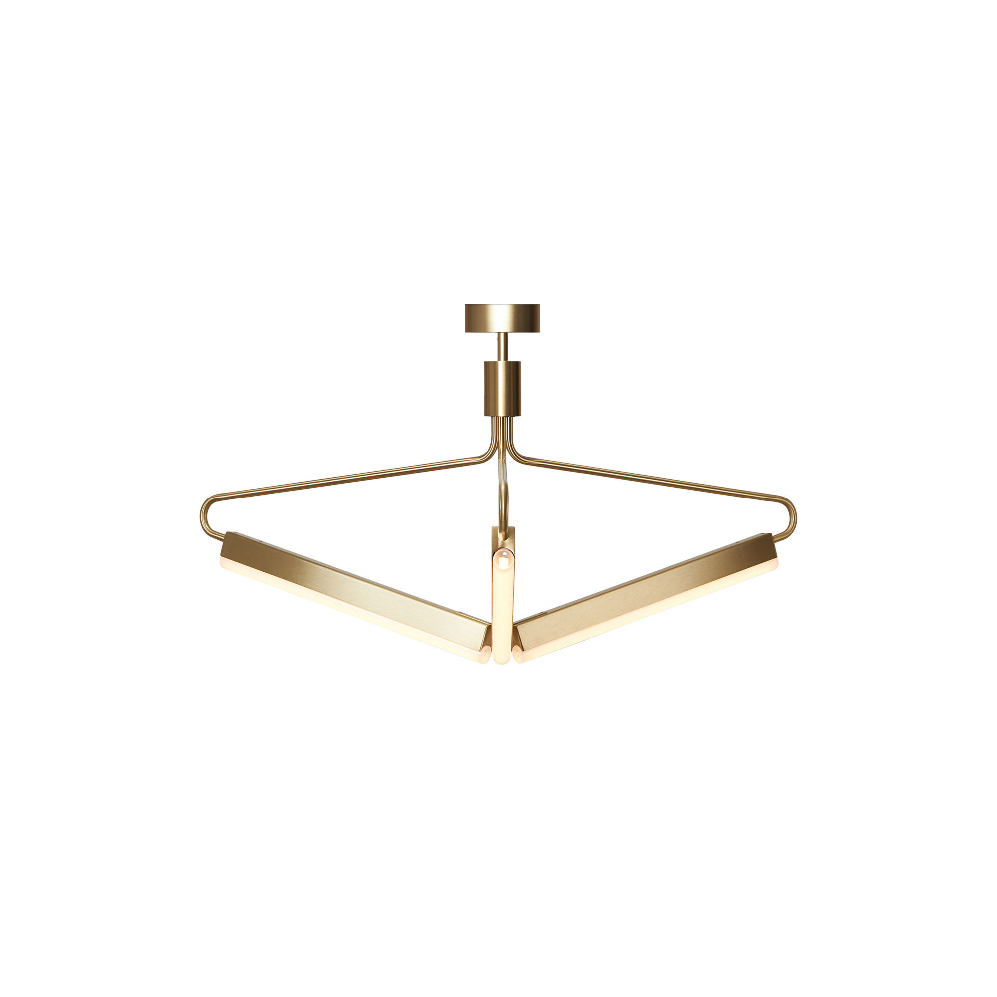 Rubn - Angel 3 500 Wide Chandelier, brass