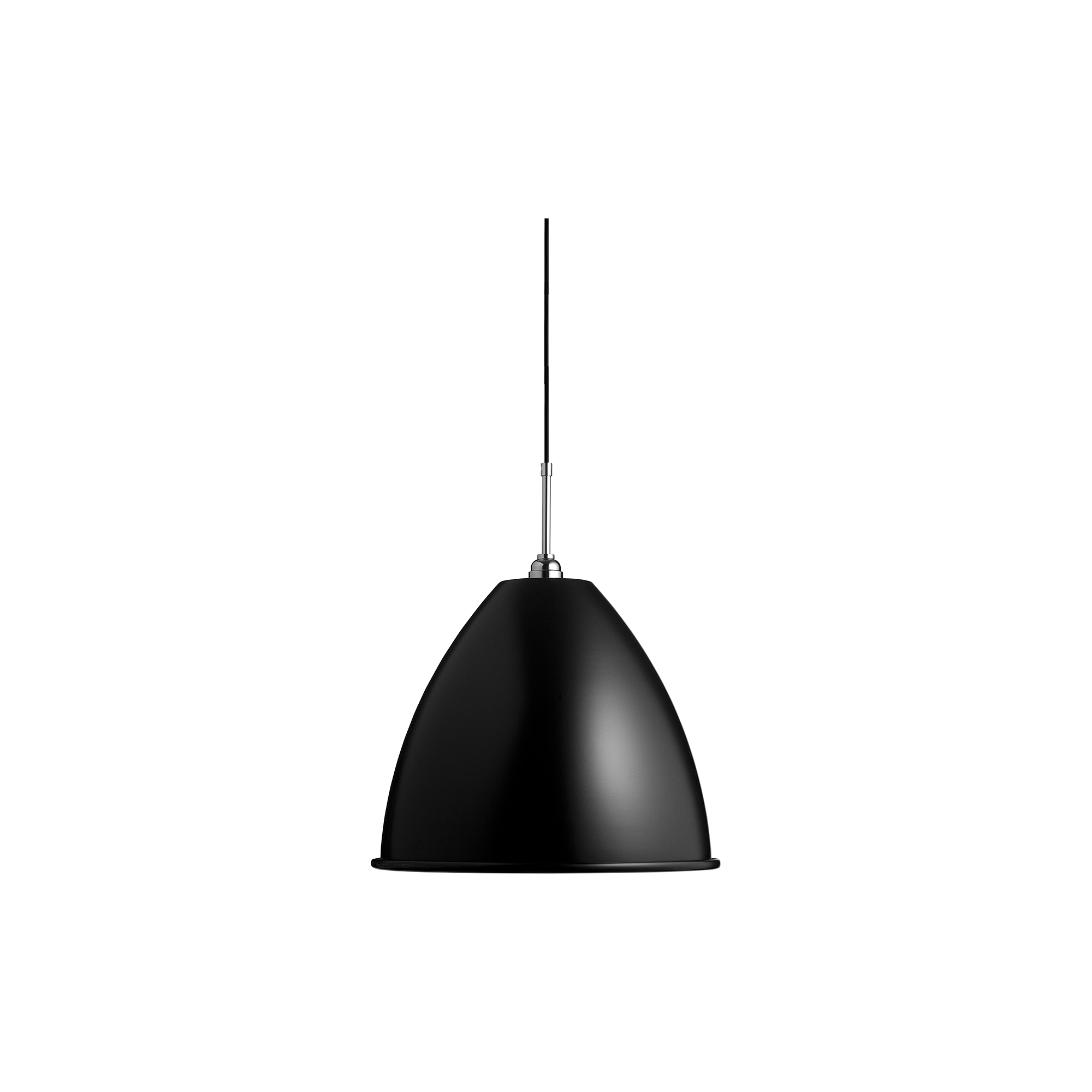 GUBI - Bestlite BL9 Pendant, black semi mat/chrome - H: 60 x Ø 40 cm.