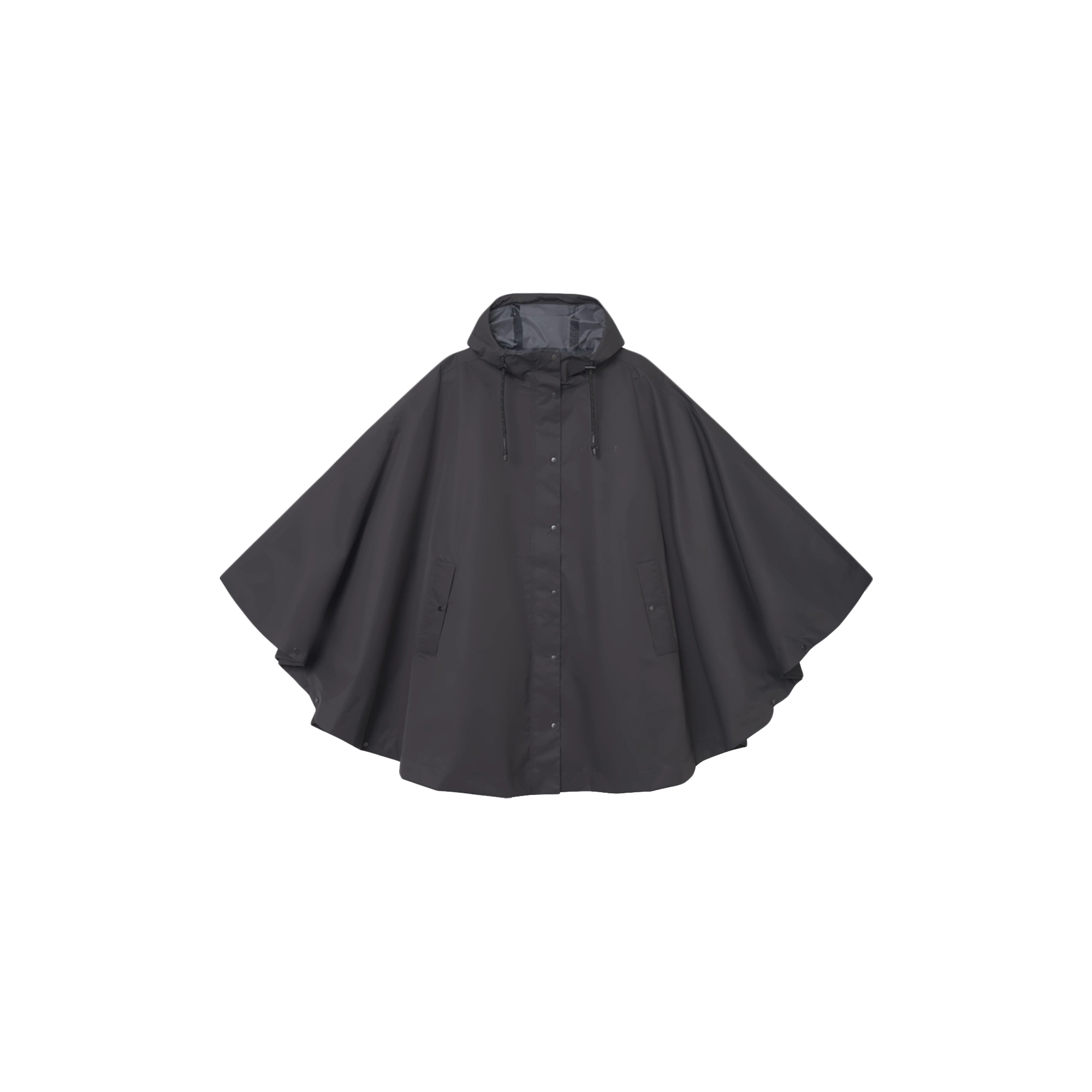 Rethinkit - Rainshell Cape, almost black - Str. One-Size