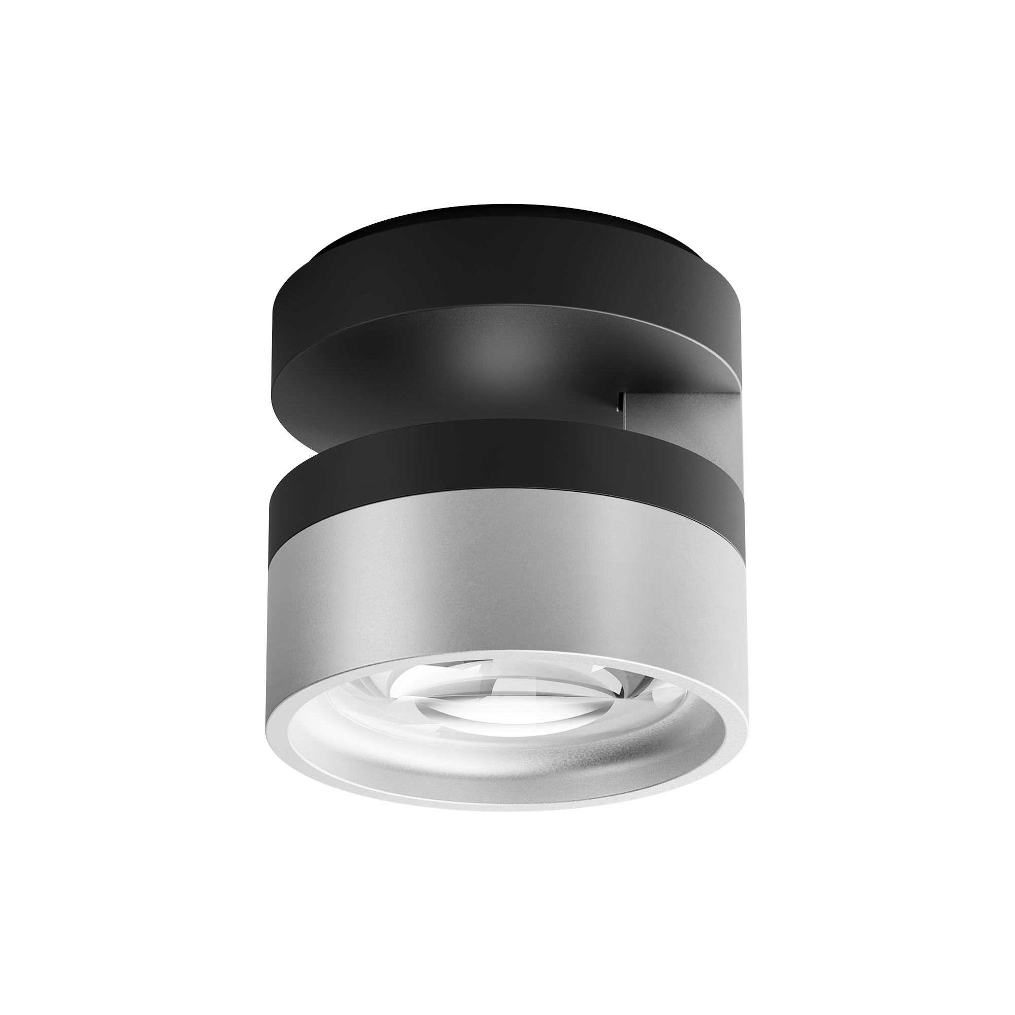 LIGHT-POINT - BLADE C1 SLIM loftlampe, matt black/satin silver - H: 10,5 x Ø 10 cm.