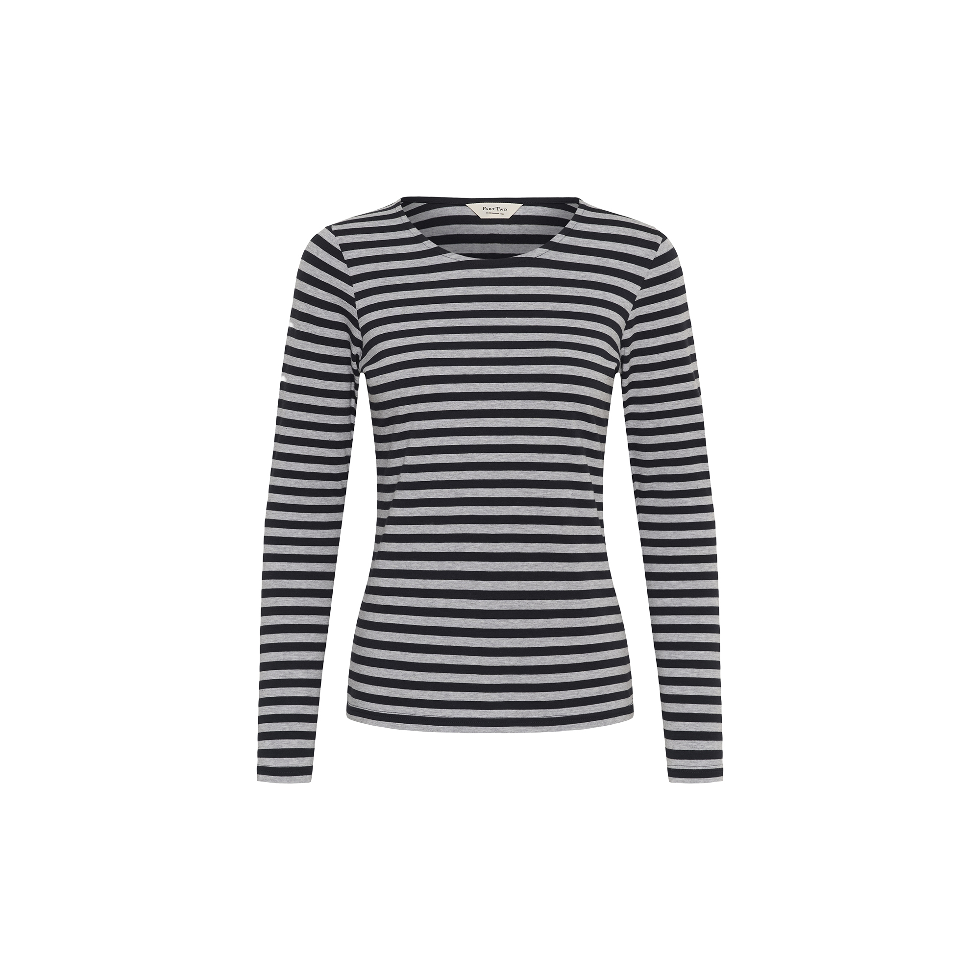 Part Two - NemajasPW Tshirt, dark navy stripe - Str. S