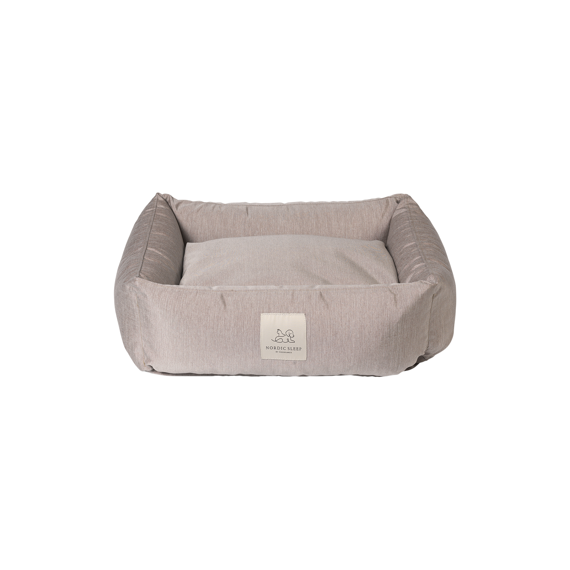 Nordic Sleep by Fossflakes - Hundeseng, soft grey - X-Small