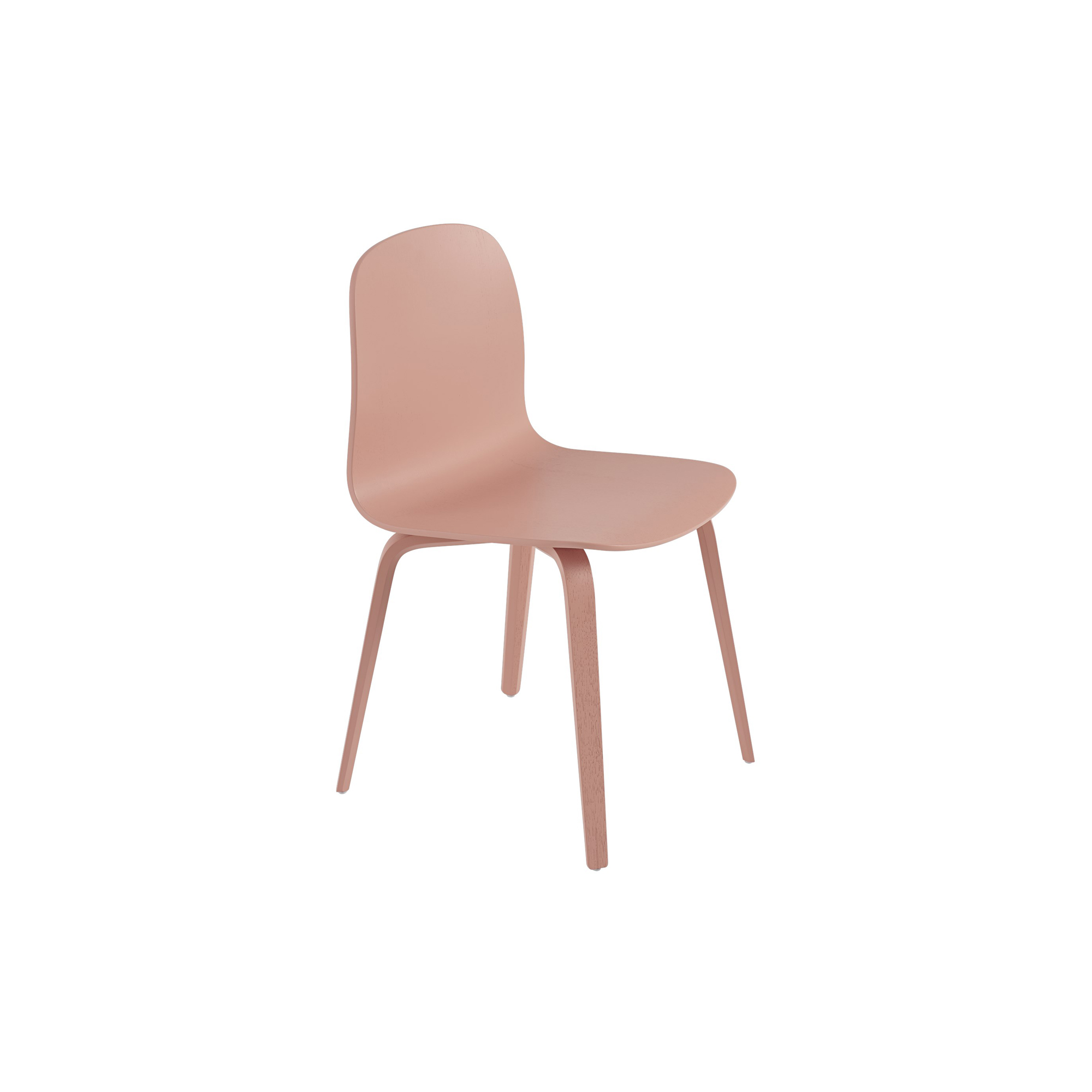 Muuto - Visu Chair with Wood Base, tan rose