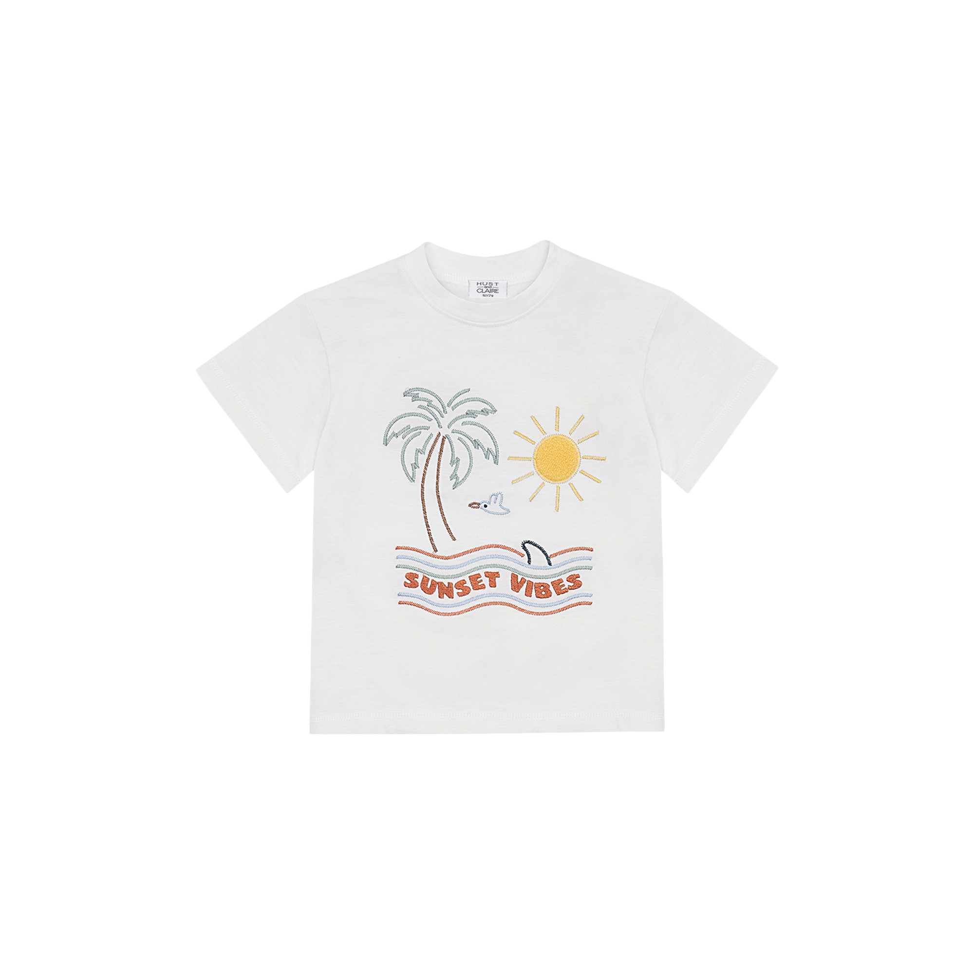 Hust & Claire - HCArthur Sunset T-shirt, ivory - Str. 104
