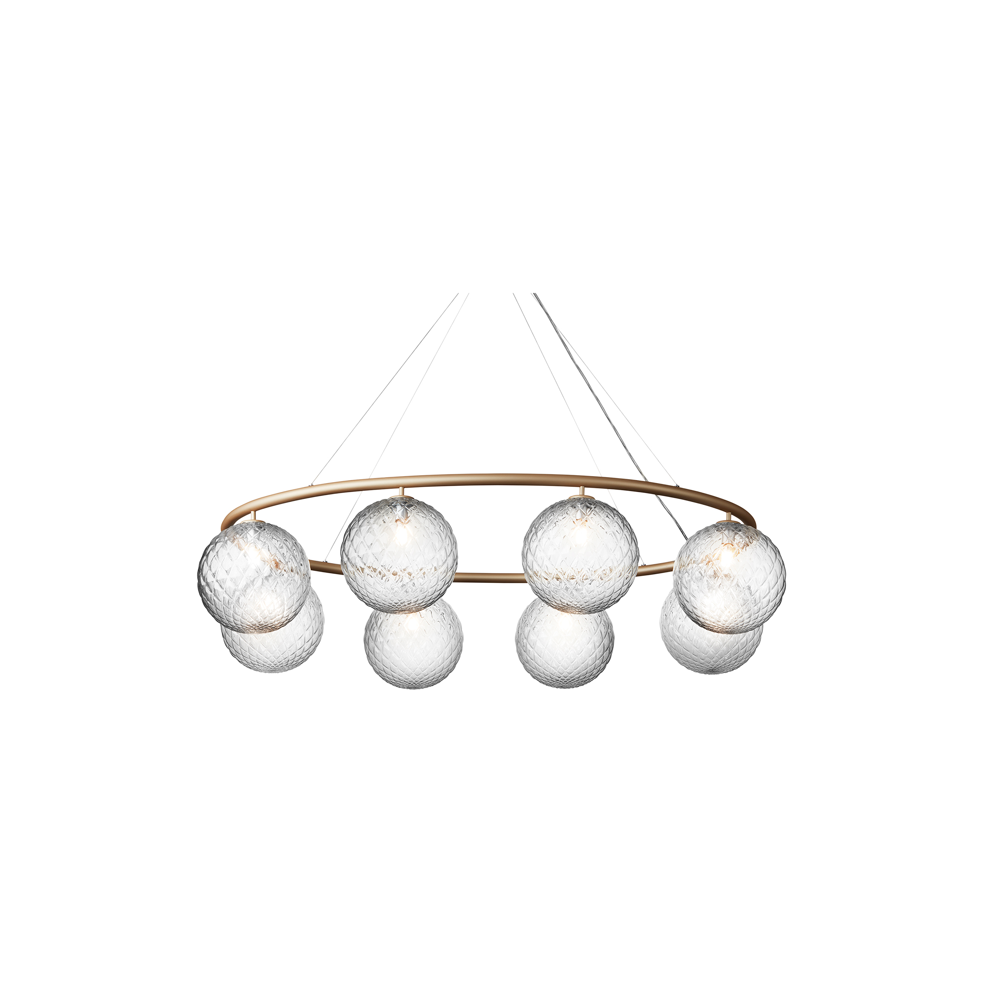 Nuura - Miira 8 Oval, brass/optic clear