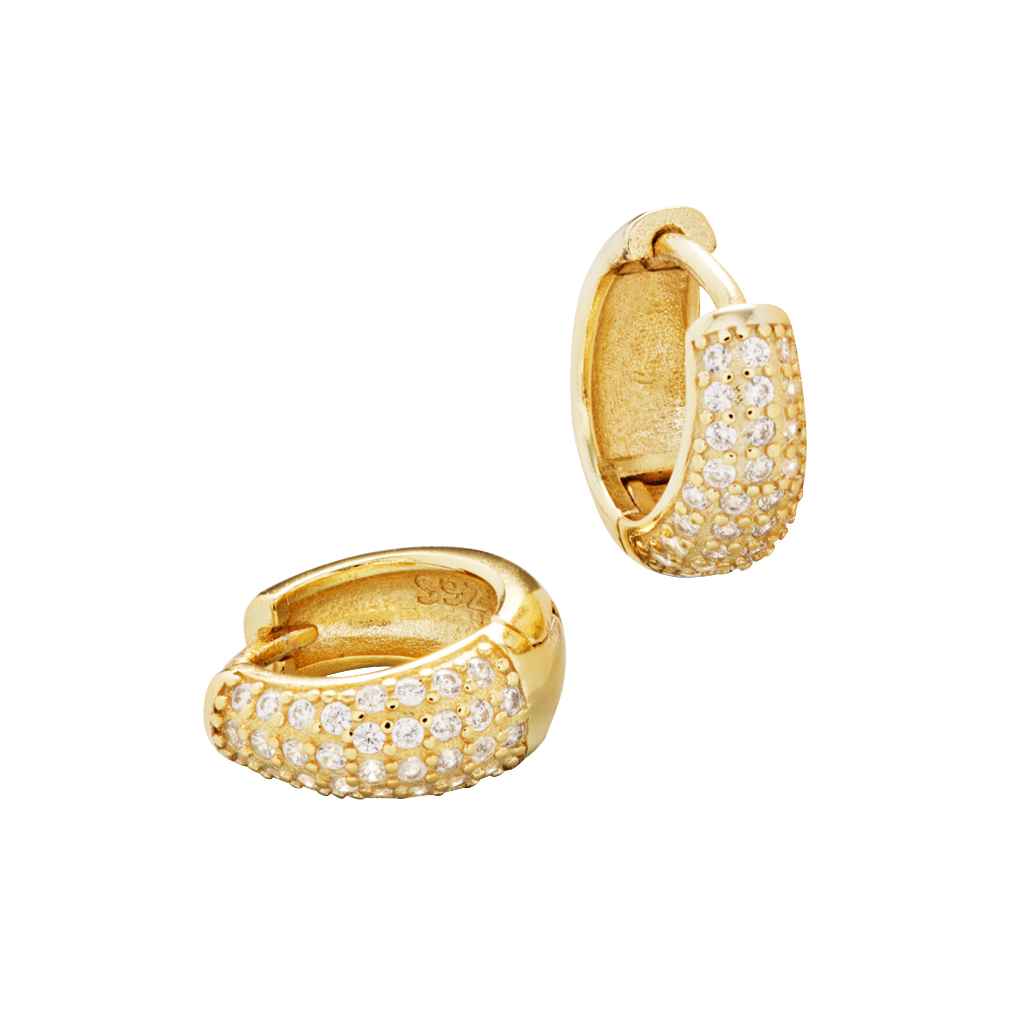 Philippa Studios - Dome Pave Hoops - S