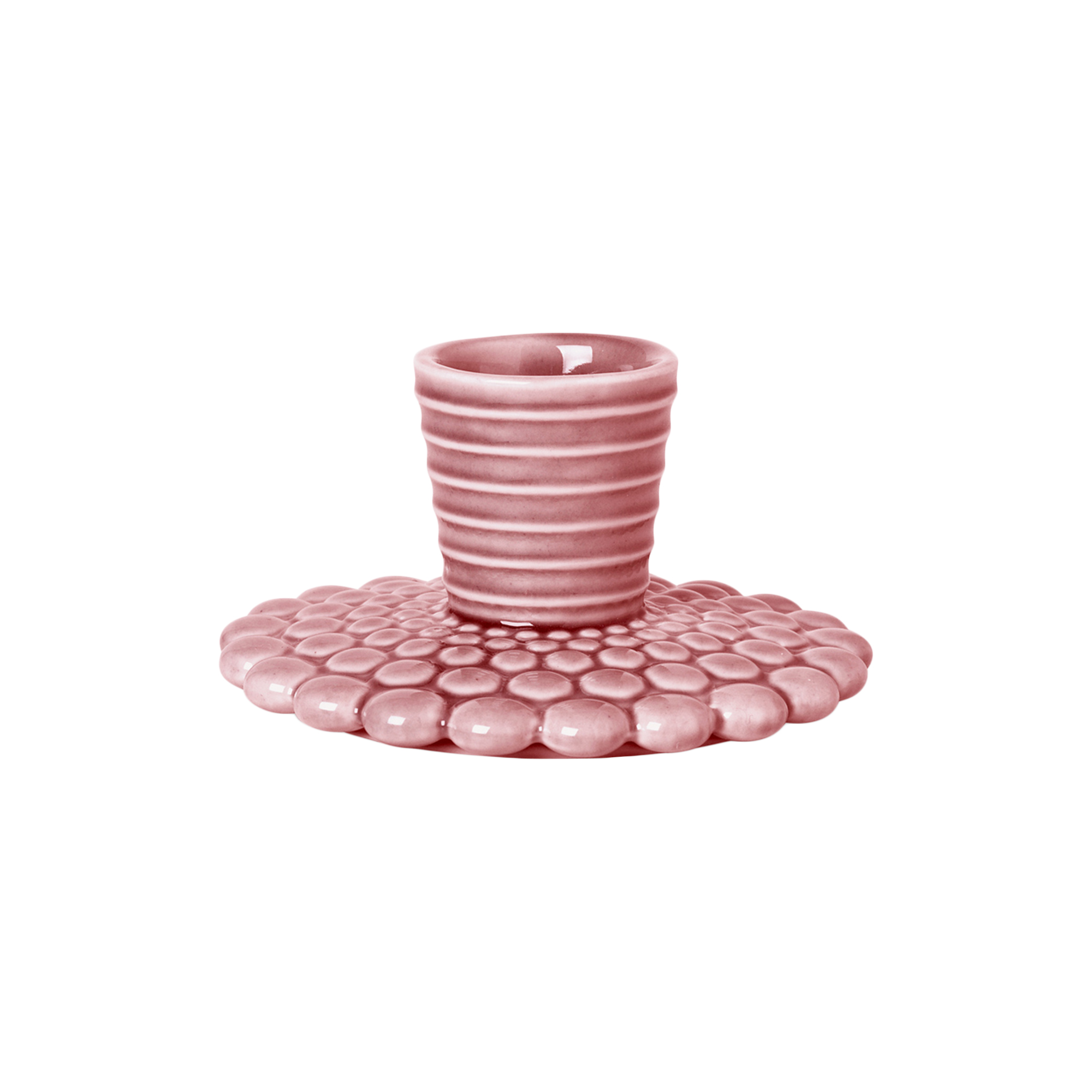 Dottir Nordic Design - Pipanella Candlestick Bubble Lines, dusty rose