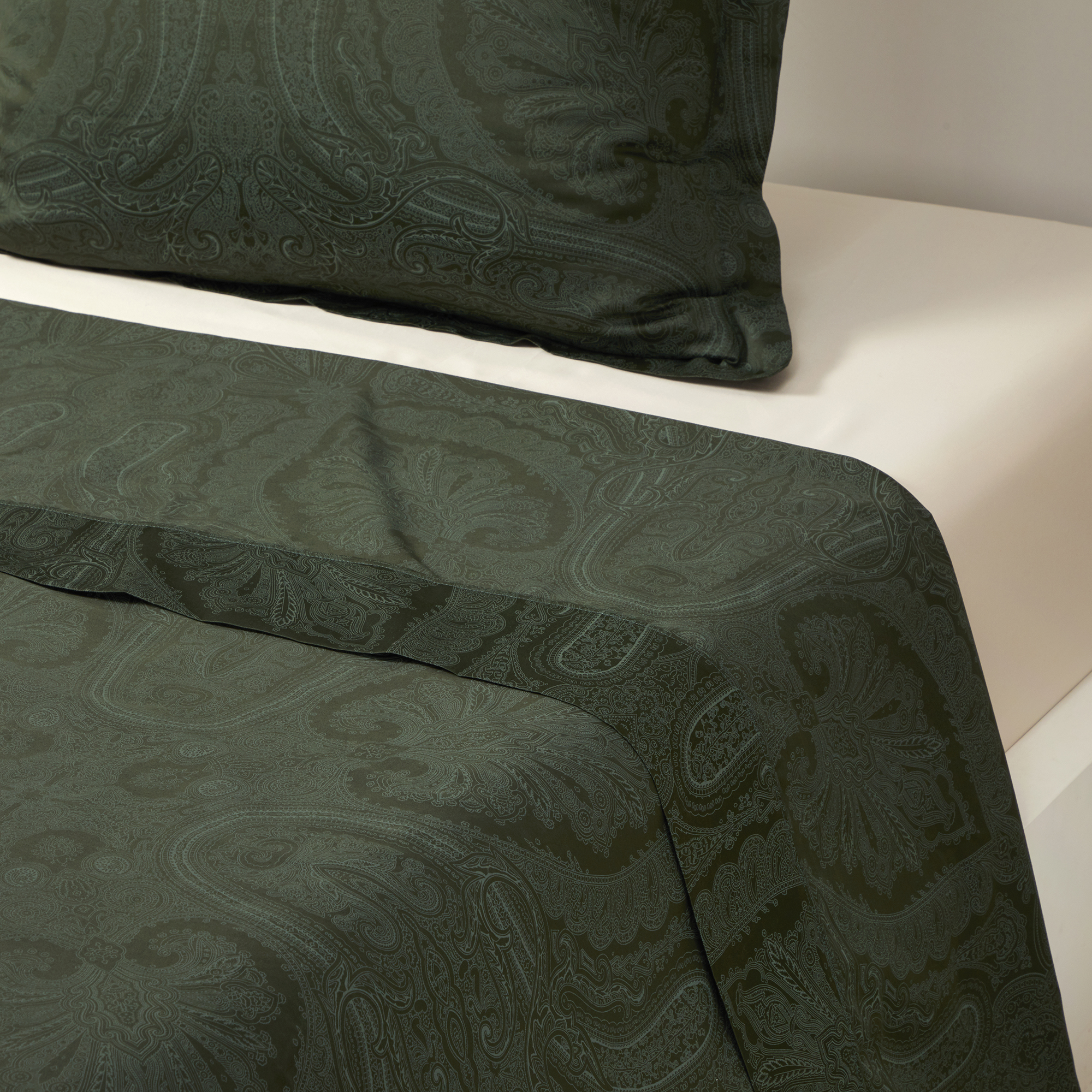 Ralph Lauren Home - Doncaster fladt lagen, dark green - 240x280 cm