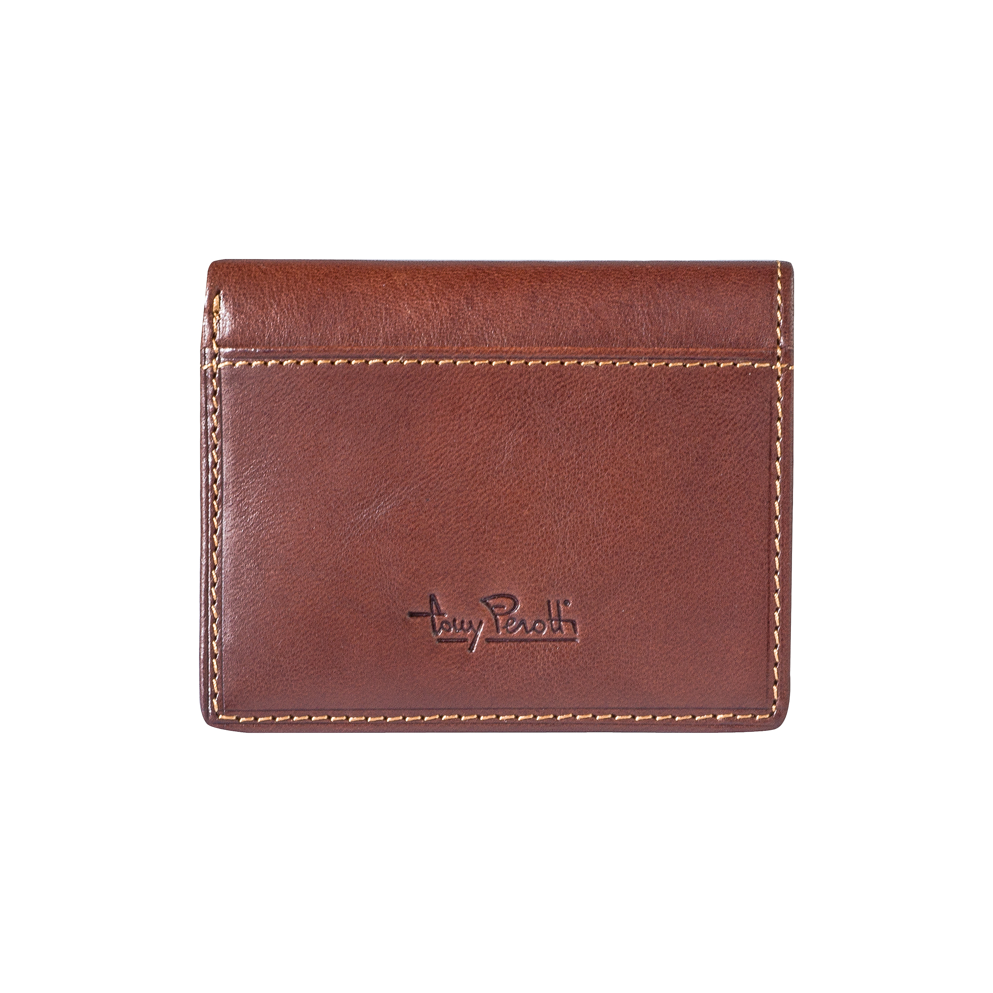 Tony Perotti - Creditcard Wallet Fold, dark brown - 10x7.6x1 cm