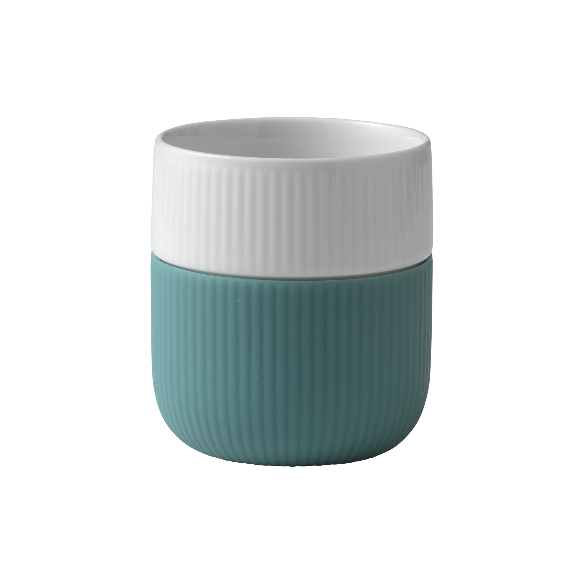 Royal Copenhagen - Riflet Contrast krus 35 cl, opal