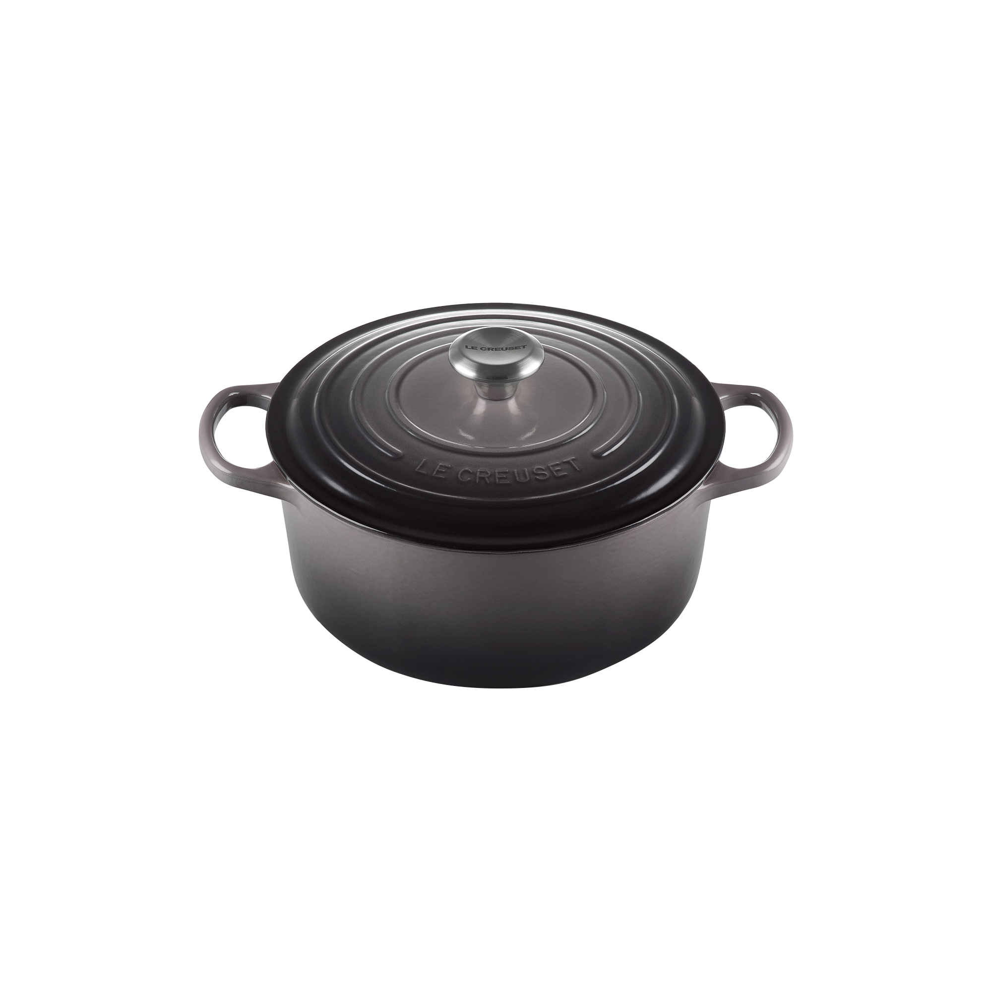 Le Creuset - Signature rund støbejernsgryde Ø 26 cm, flint - Ø26 cm