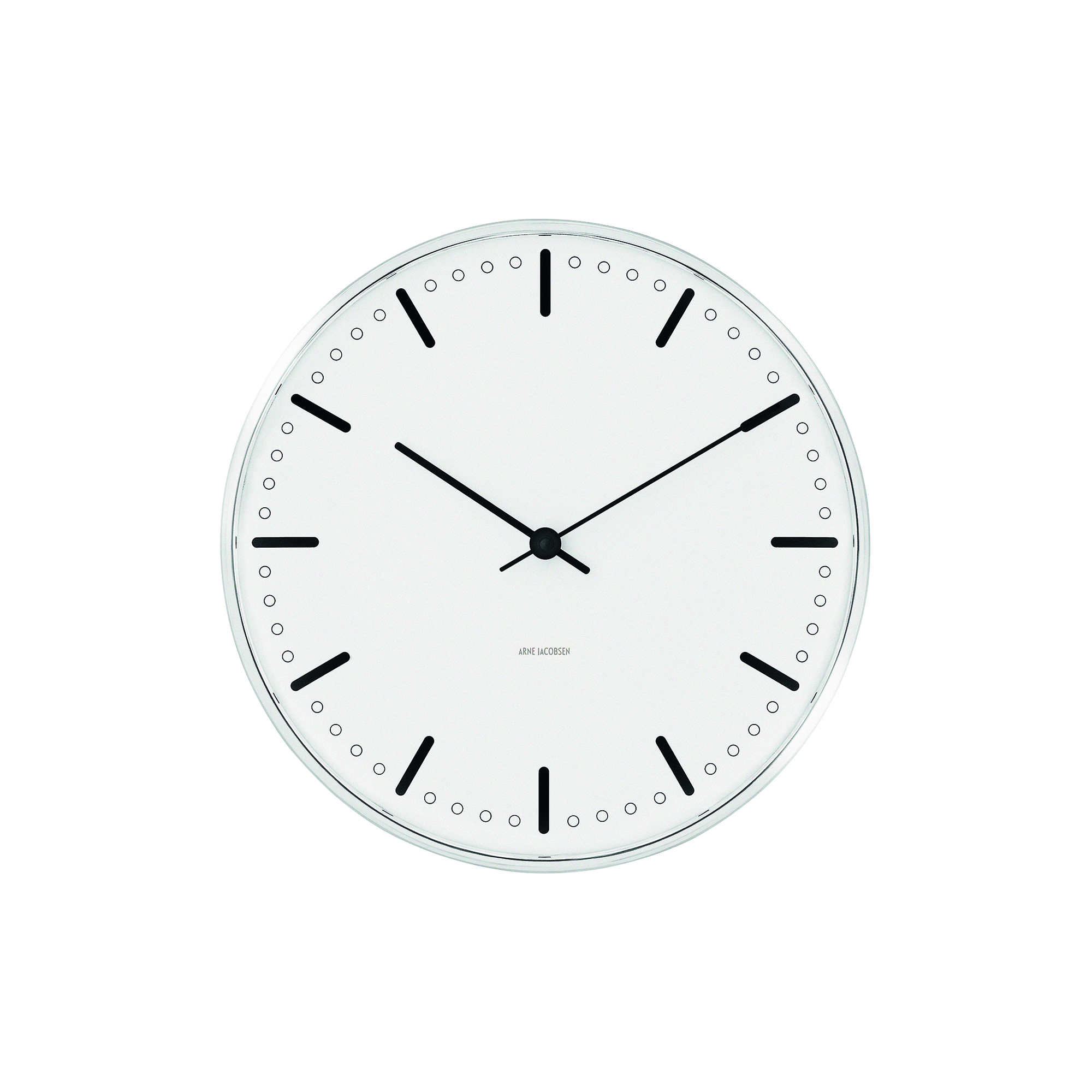 Arne Jacobsen Clocks - City Hall Vægur Large, hvid - Ø29 cm