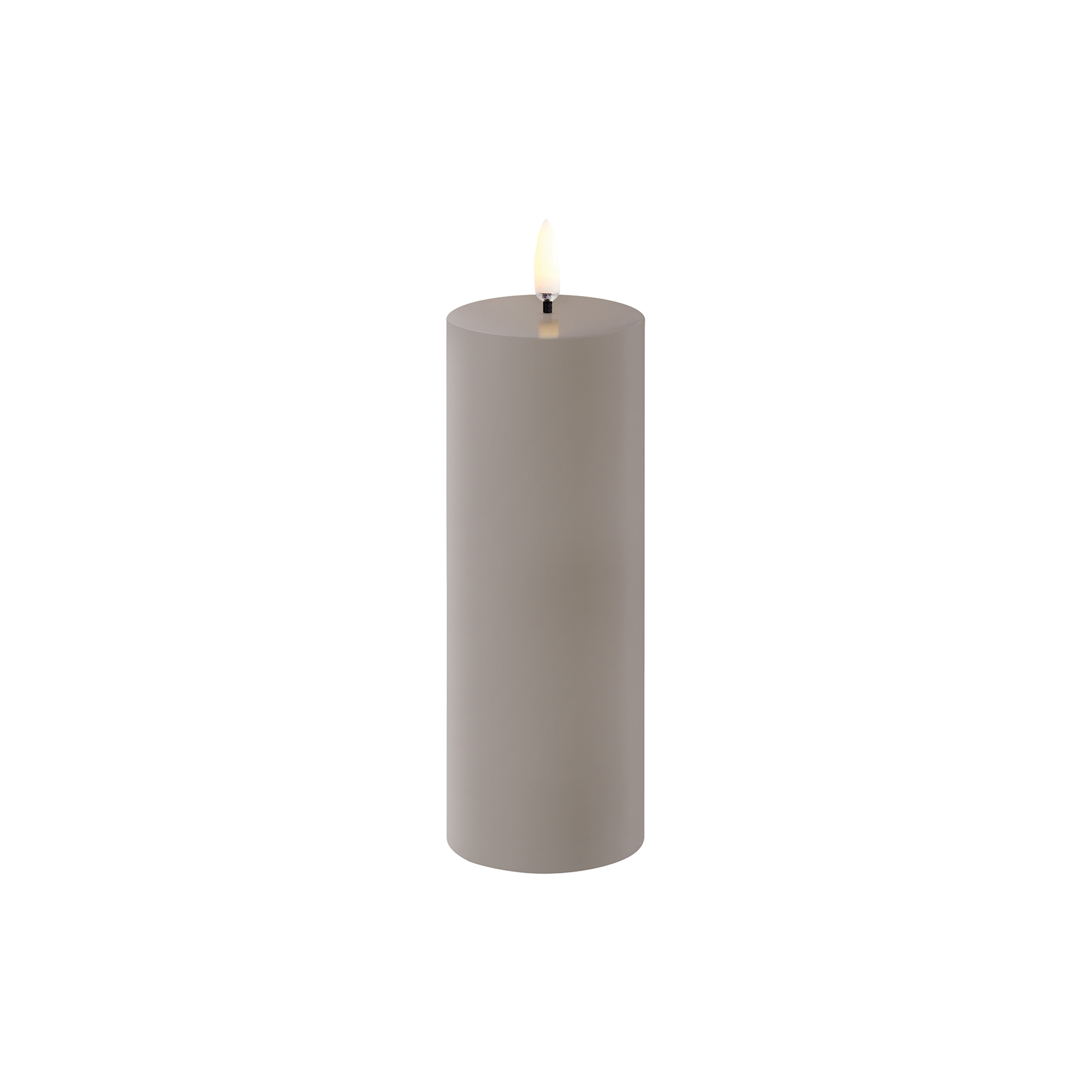 Uyuni Lighting - LED Pillar Candle 15 cm, sandstone - H15 cm
