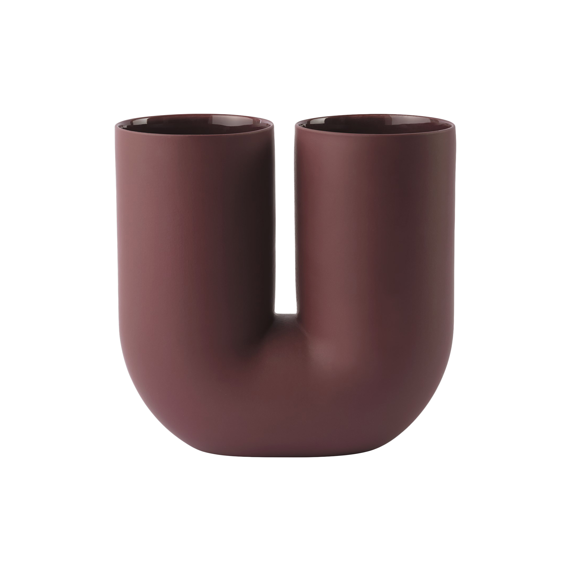 Muuto - Kink Vase, deep red - H26 cm