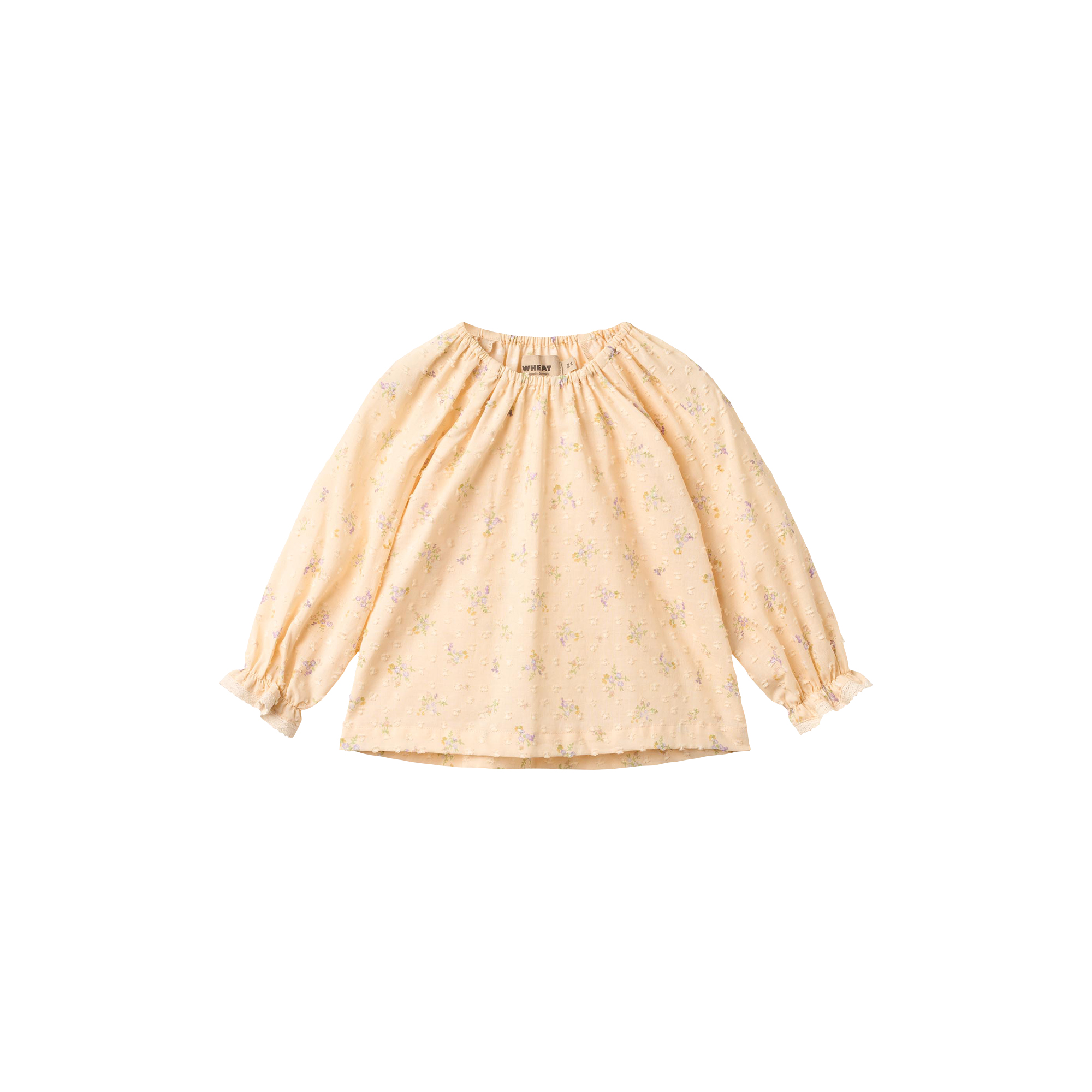 Wheat - Blouse Merle, barely apricot flowers - Str. 12M-80