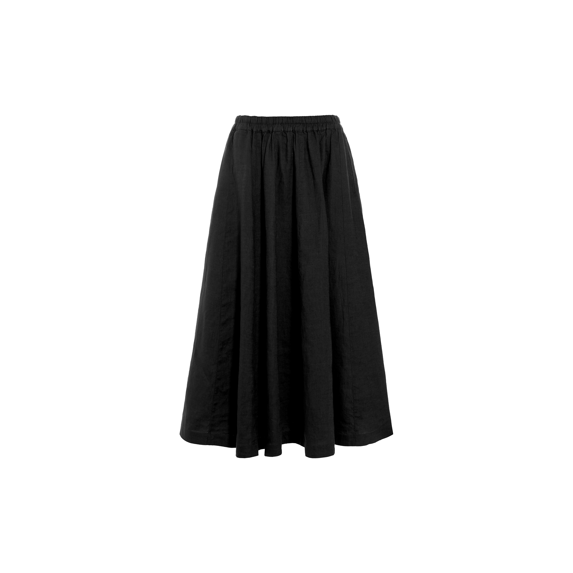 BITTE KAI RAND - Airy linen nederdel, black - Str. S