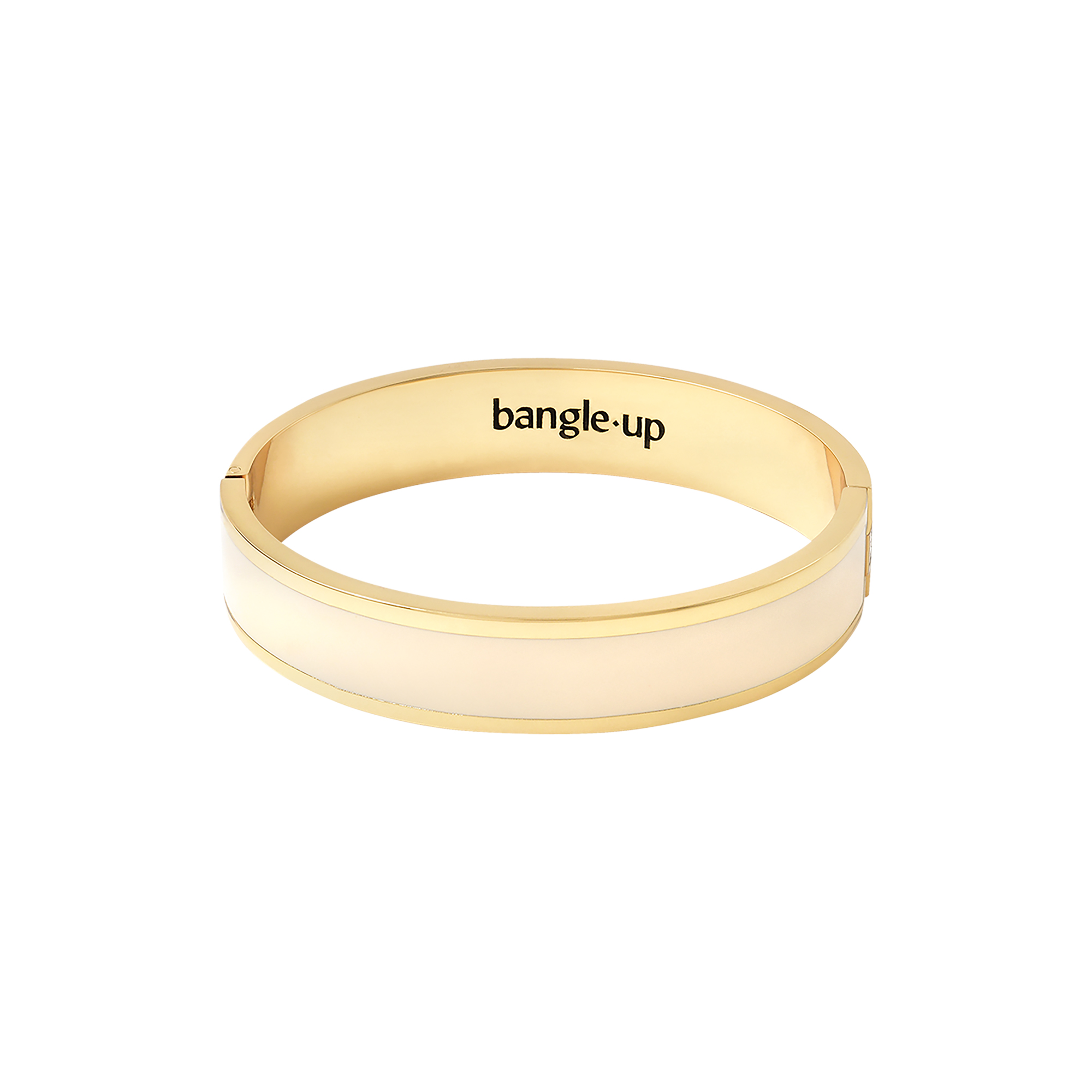 bangle up - BANGLE Bracelet 12 mm T1, white sand - Ø5.7 CM