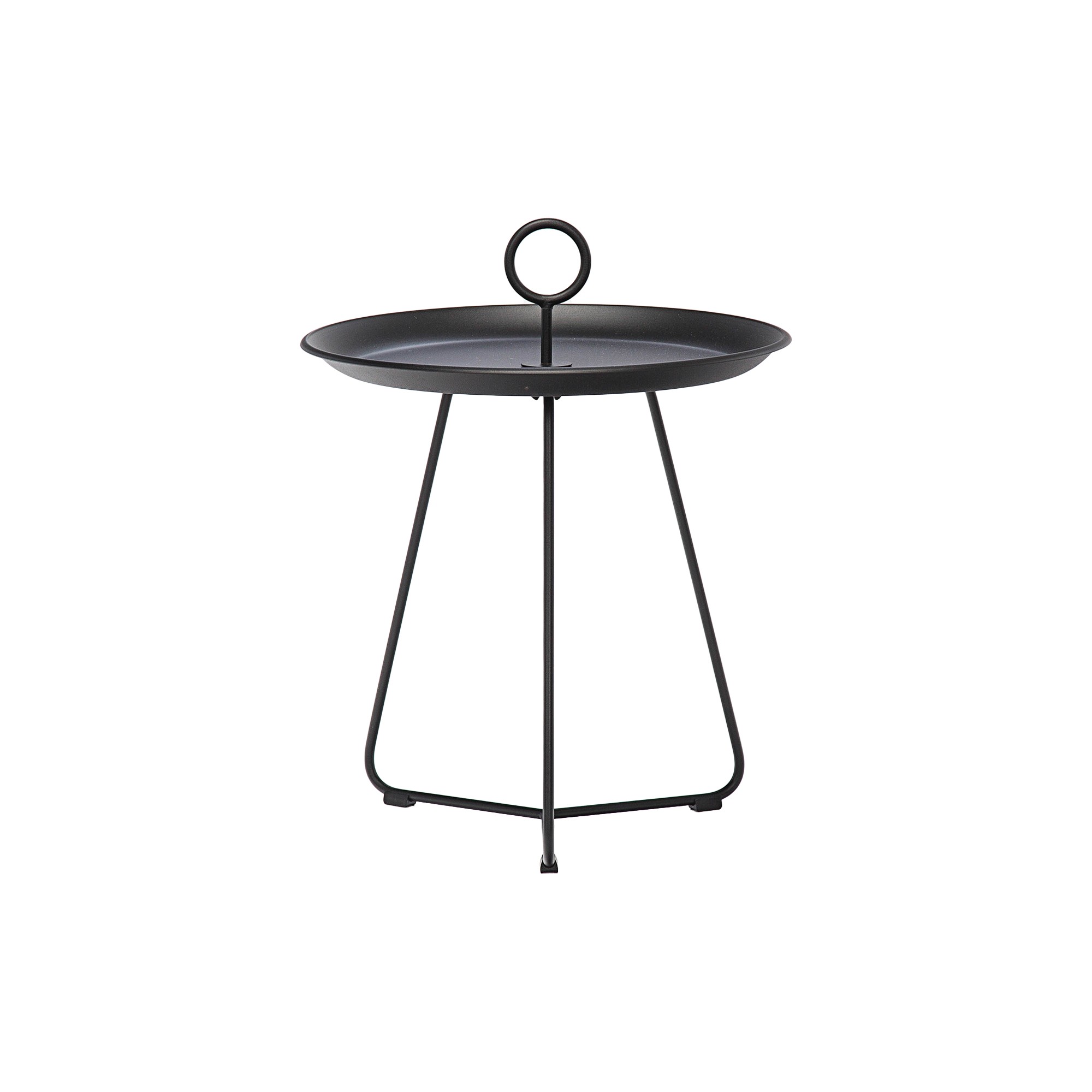 HOUE - EYELET bakkebord, black - H: 47 x Ø 45 cm.