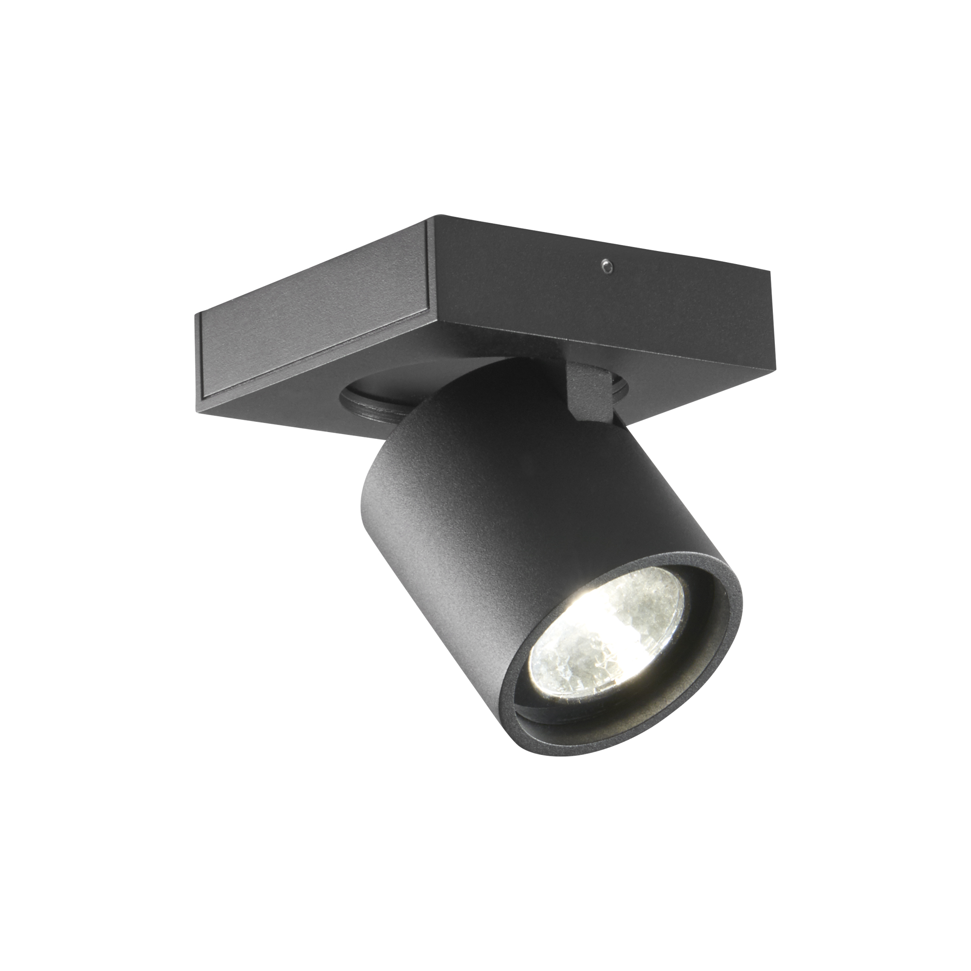 LIGHT-POINT - FOCUS Mini 1 loftspot, sort - Base: H: 2,5 x L: 8 x B: 8 cm.