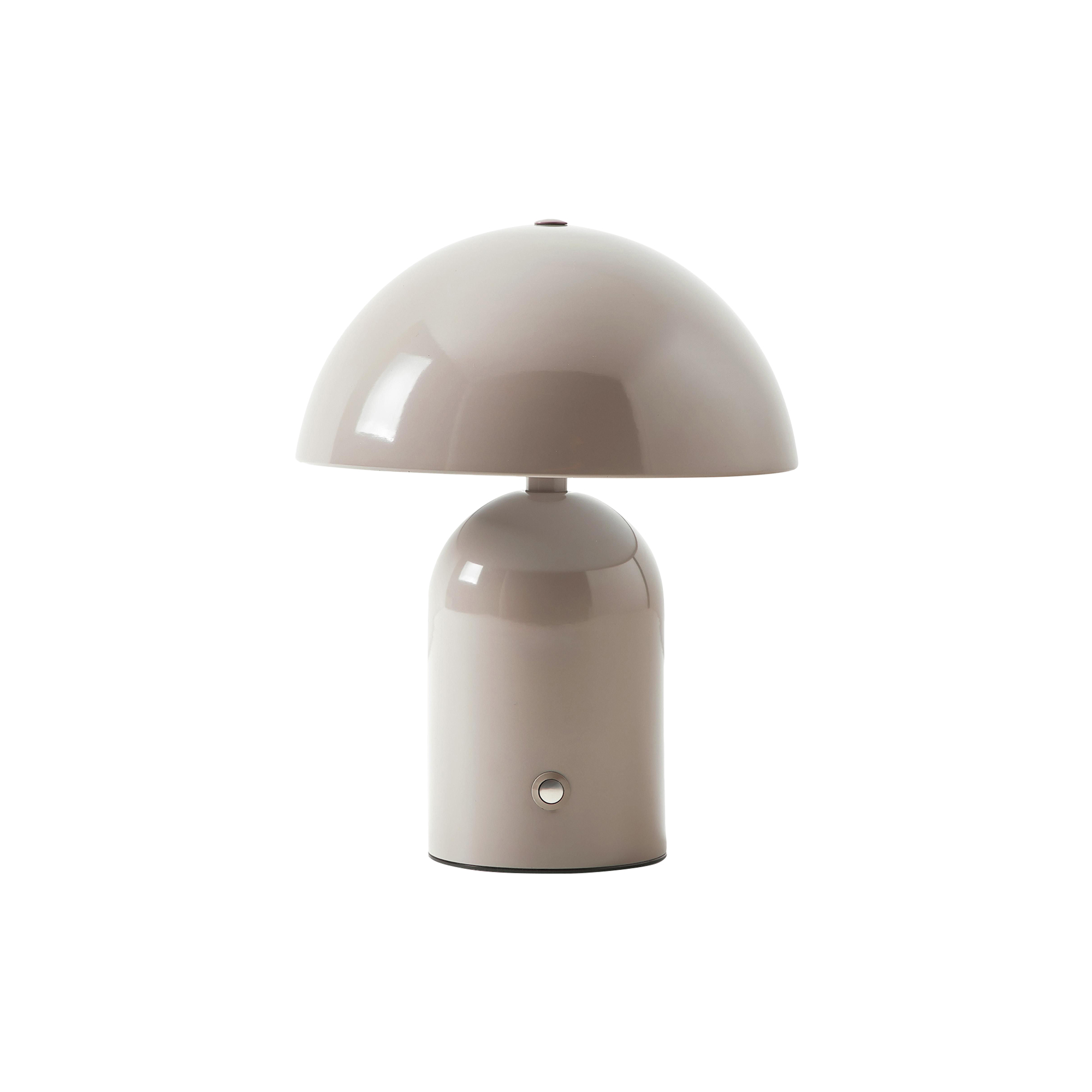 Westwing Collection - Walter Small Portable LED Table Lamp, taupe