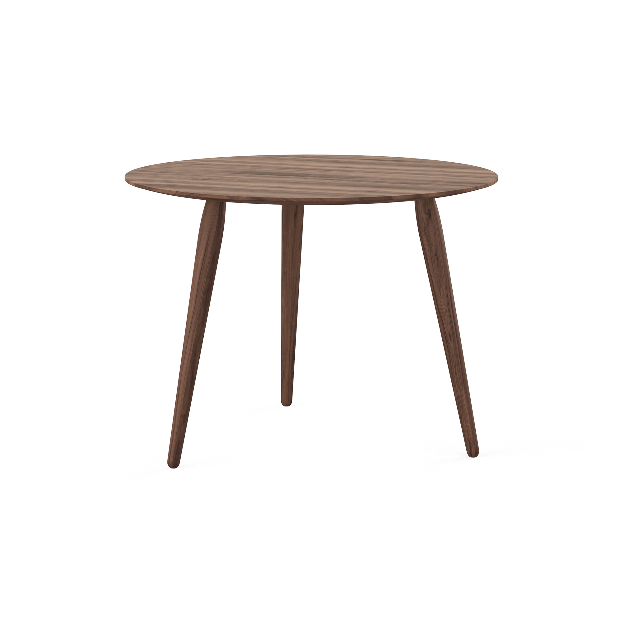 Bruunmunch Furniture - PLAYround Ø60 sofabord, naturolieret valnød - H38 cm