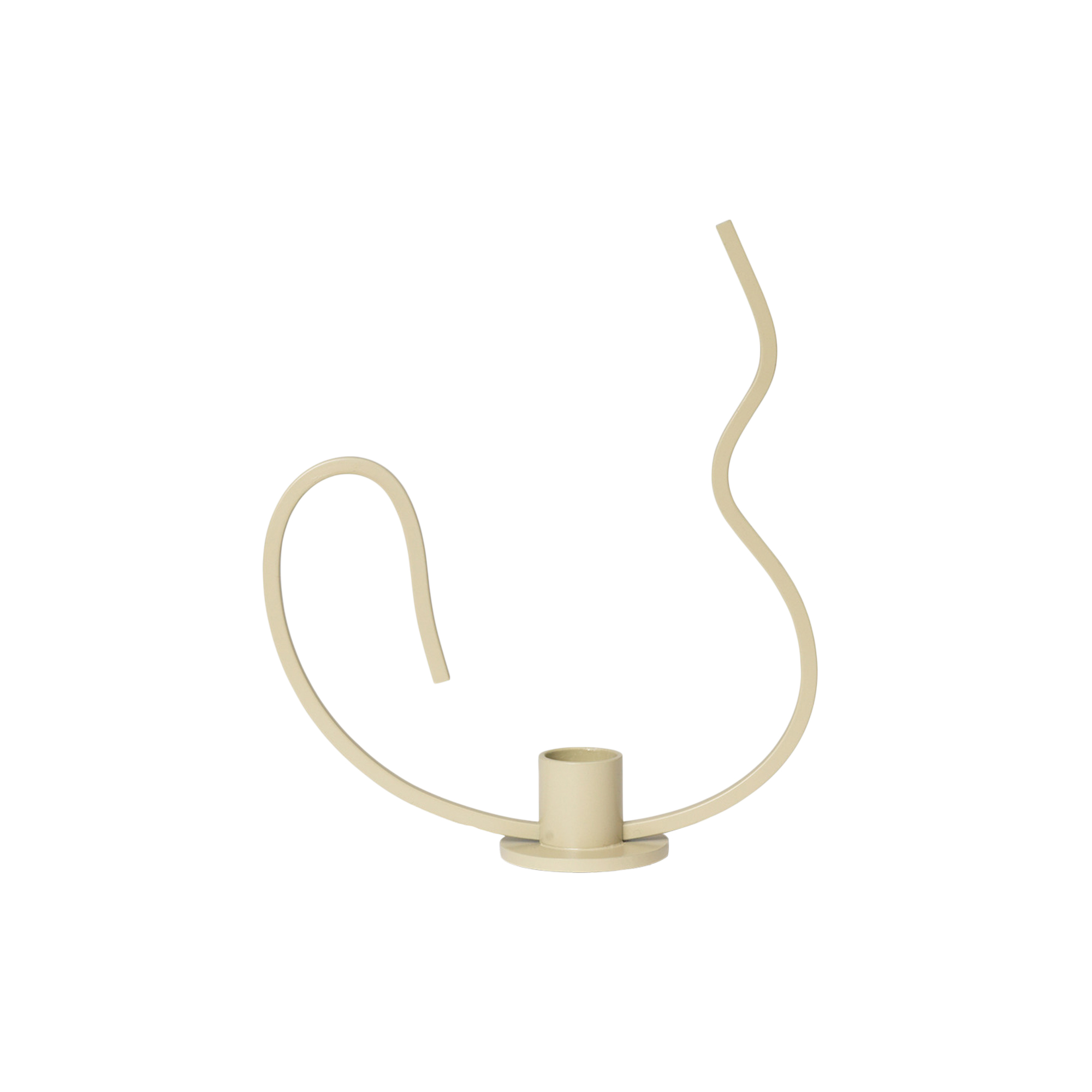 Ferm Living - Valse Lysestage Lav, cashmere - Low