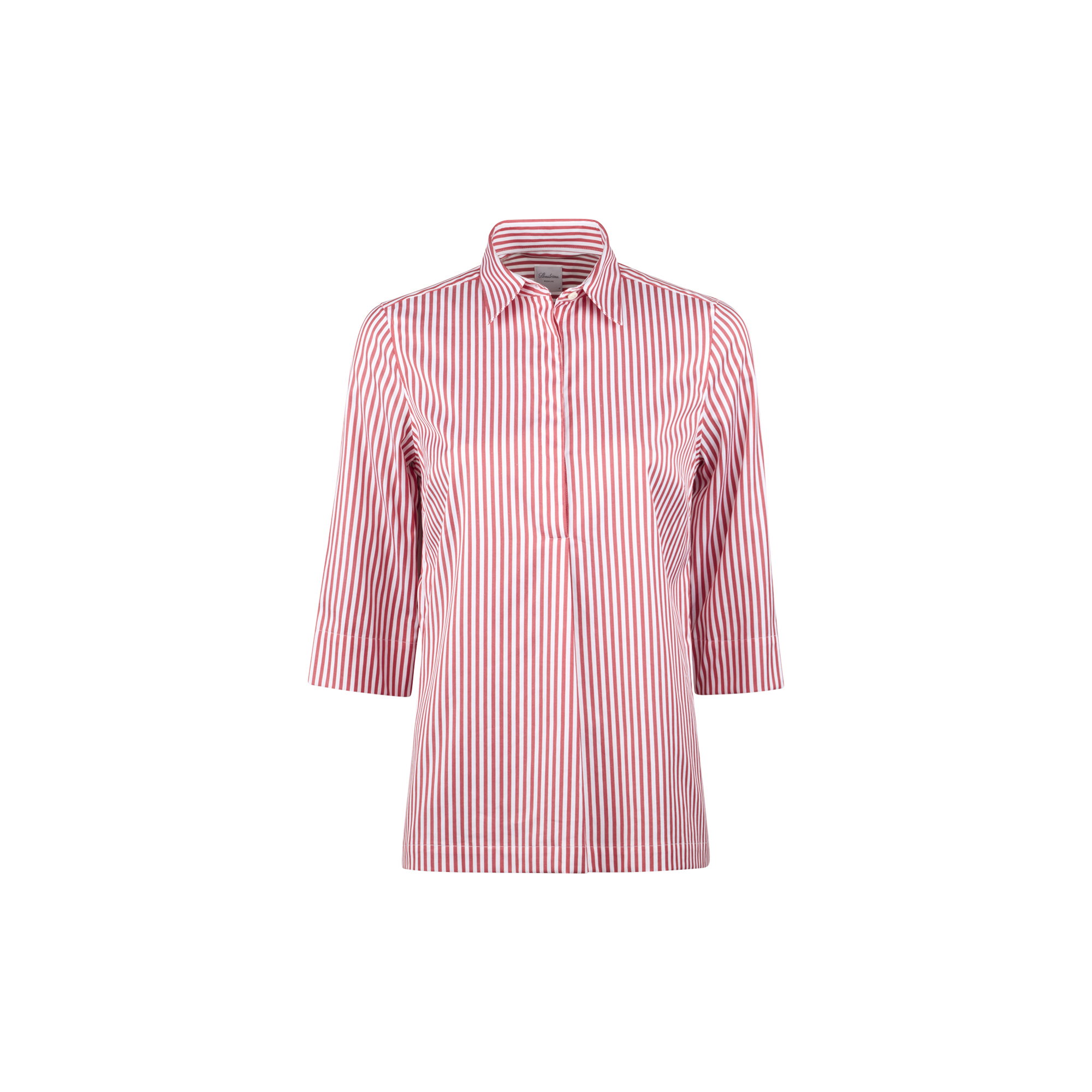 Stenströms - Stella Shirt Popover, light red stripe - Str. 40