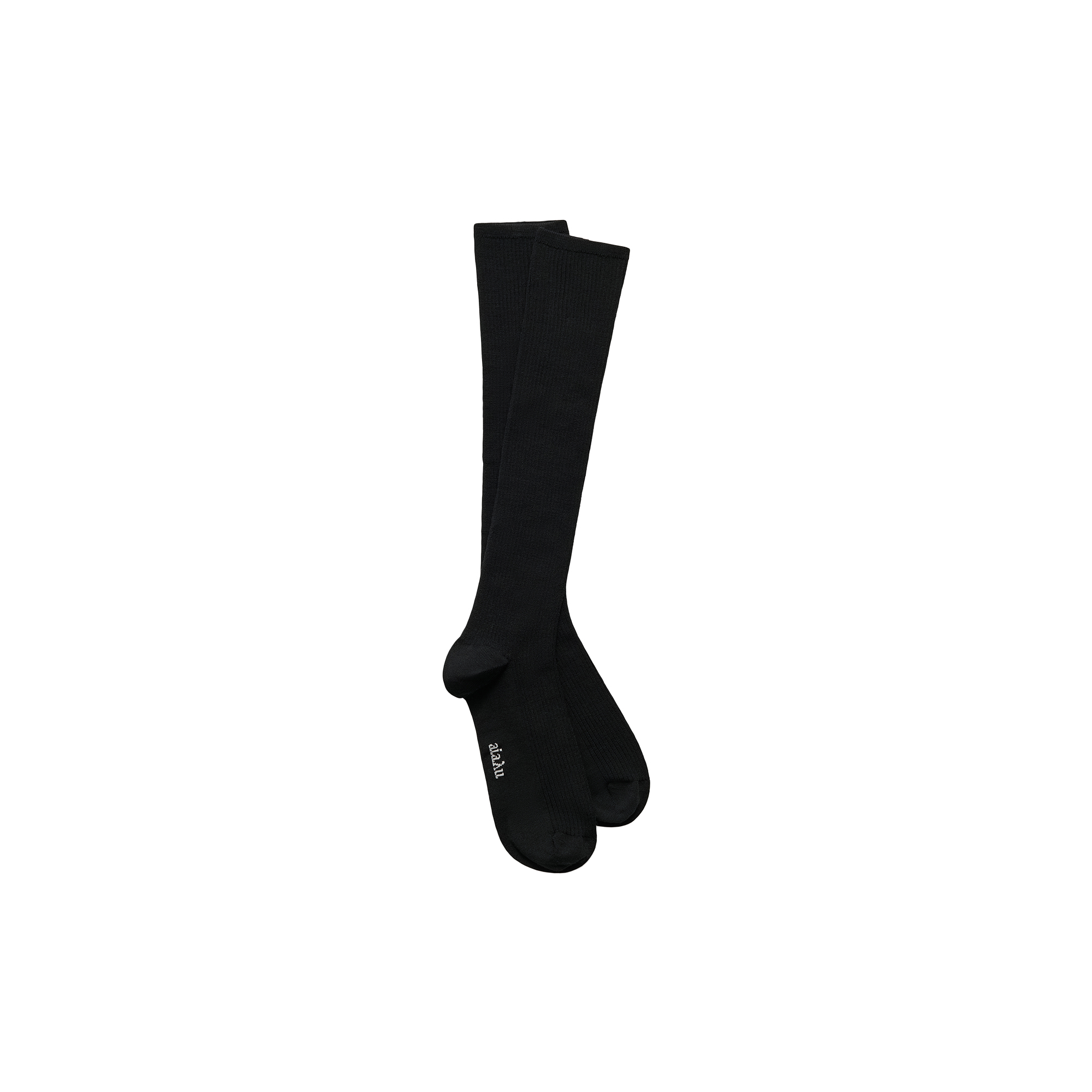 Aiayu - Wool Knee Socks II, black - 39-41