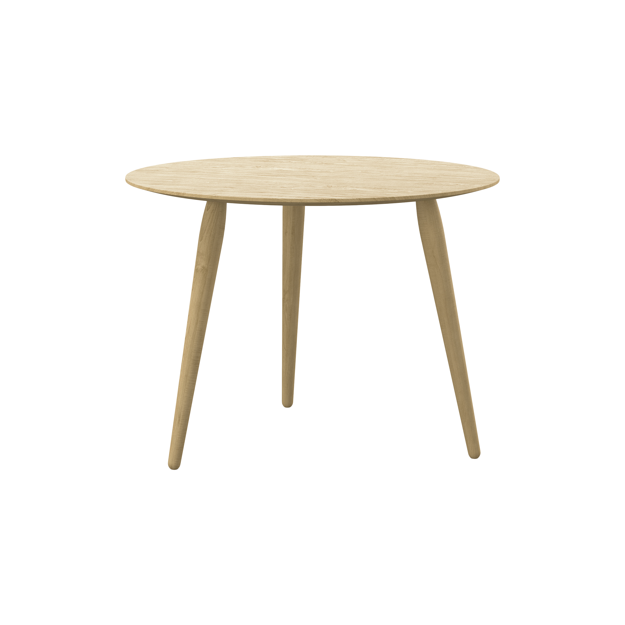 Bruunmunch Furniture - PLAYround Ø60 sofabord, hvidolieret eg - H38 cm