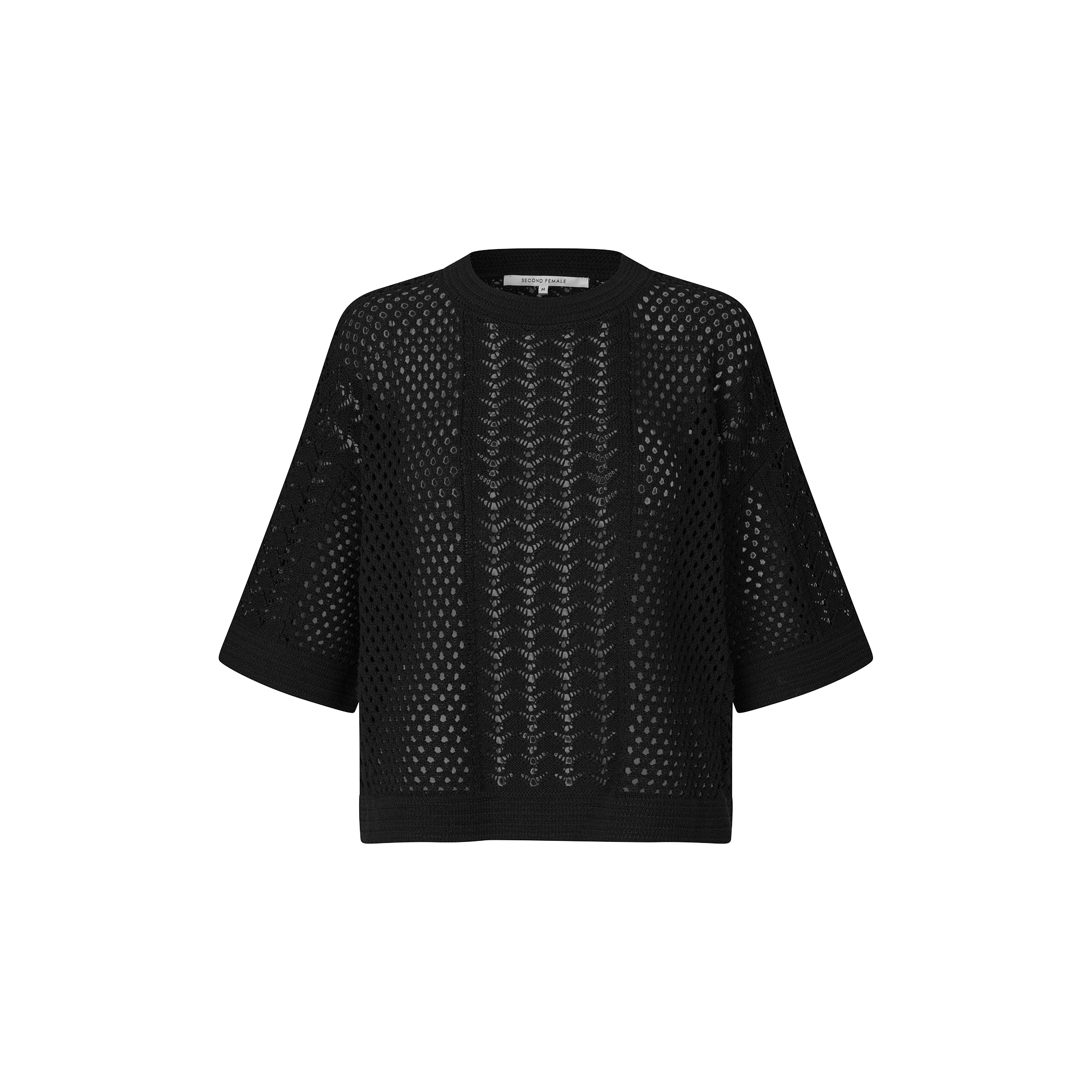 Second Female - Deya Knit O-Neck, black - Str. XL