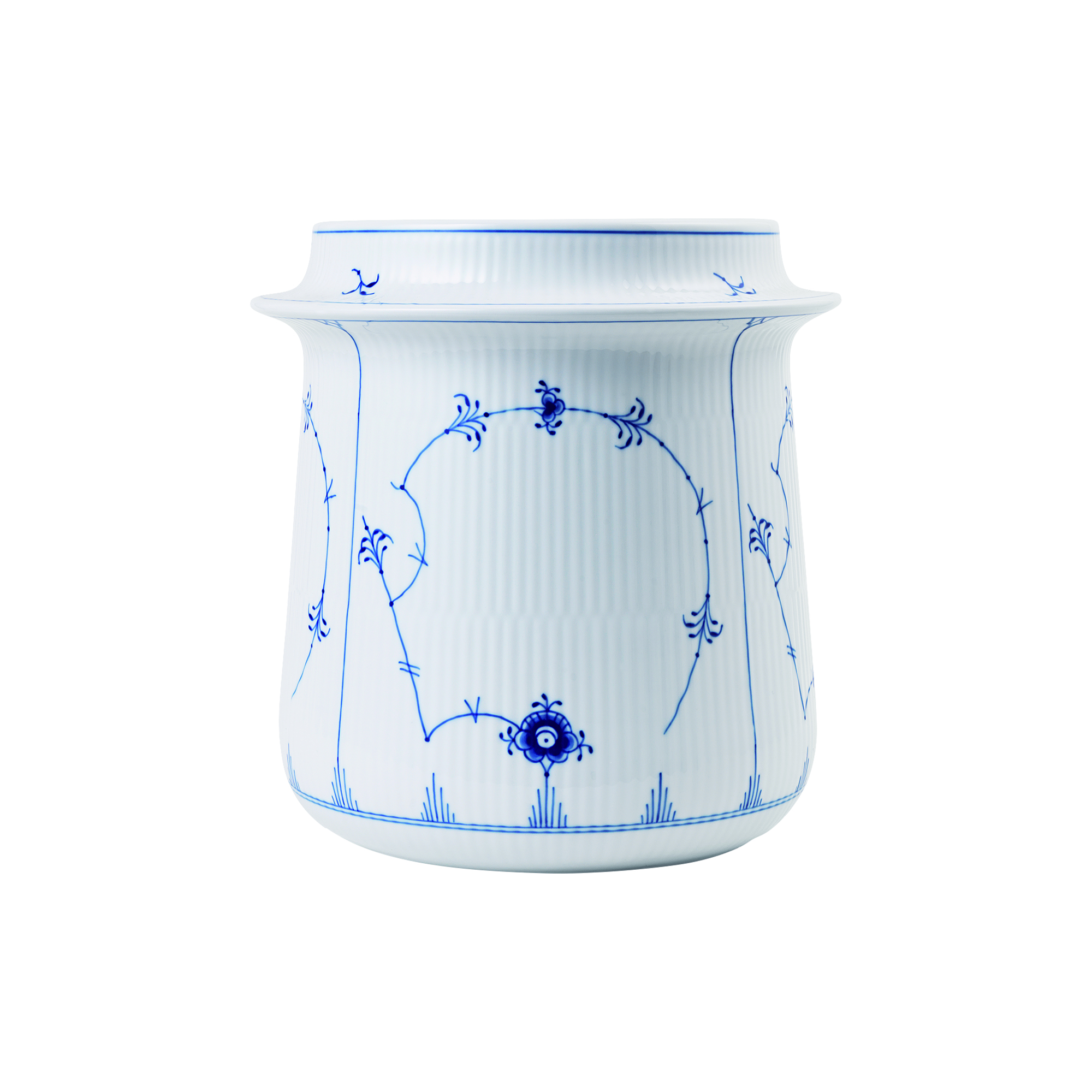 Royal Copenhagen - Musselmalet Riflet vinkøler 21,5 cm