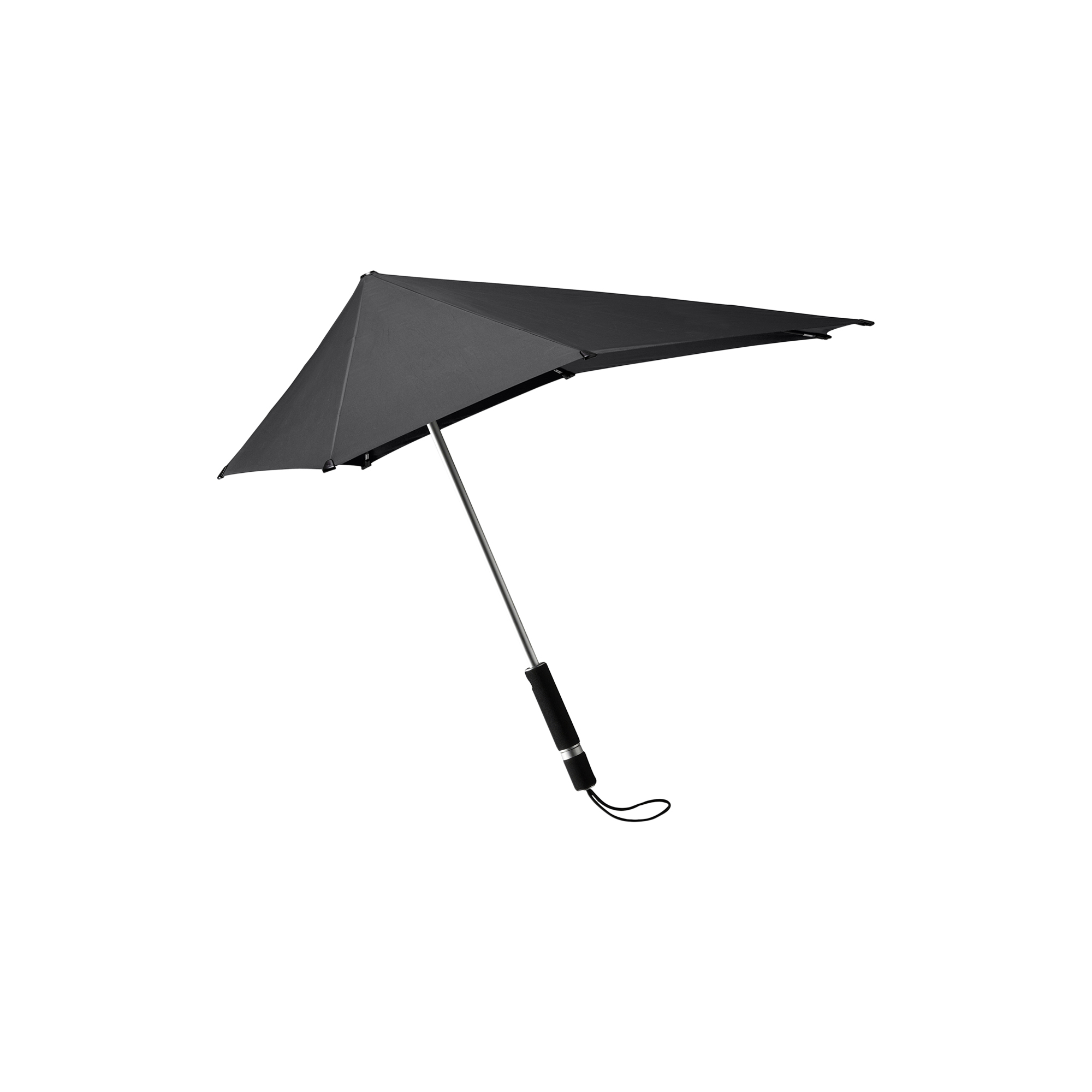 Senz - Orginal stick storm umbrella, pure black - 87x90 cm