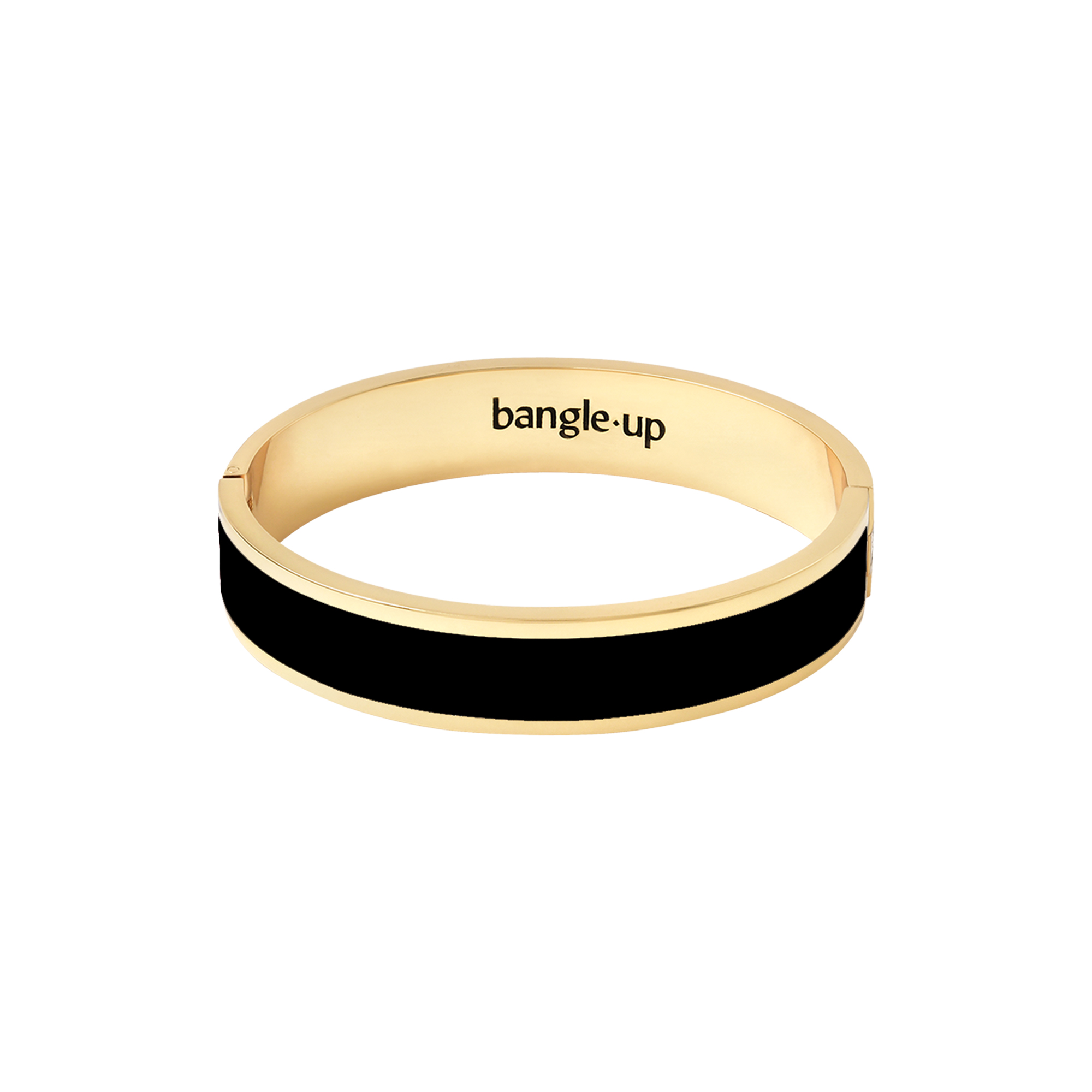 bangle up - BANGLE Bracelet 12 mm T2, carbon black - Ø6.2 cm