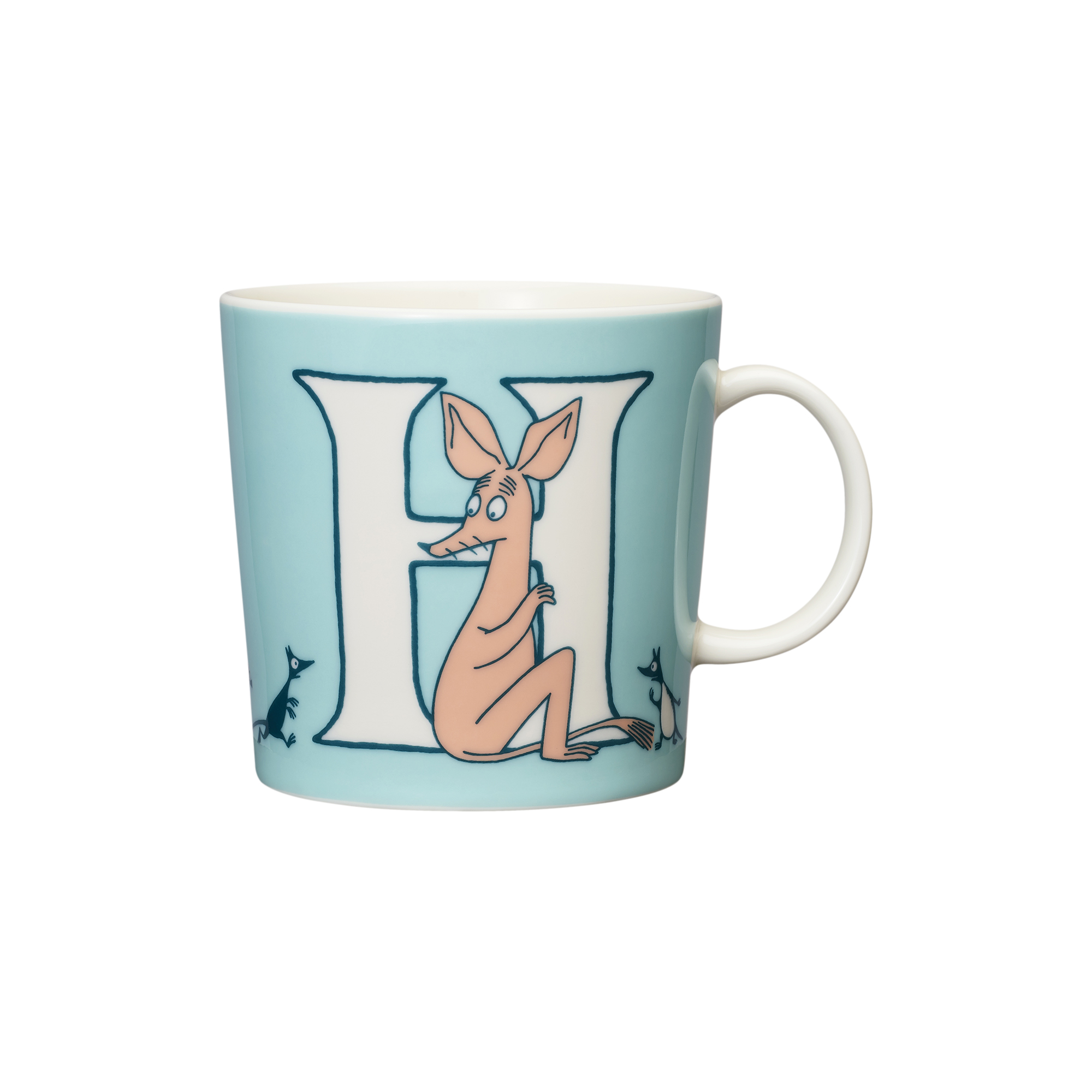 Moomin Arabia - Mumi krus 40 cl Alfabet H, Alfabet kollektion