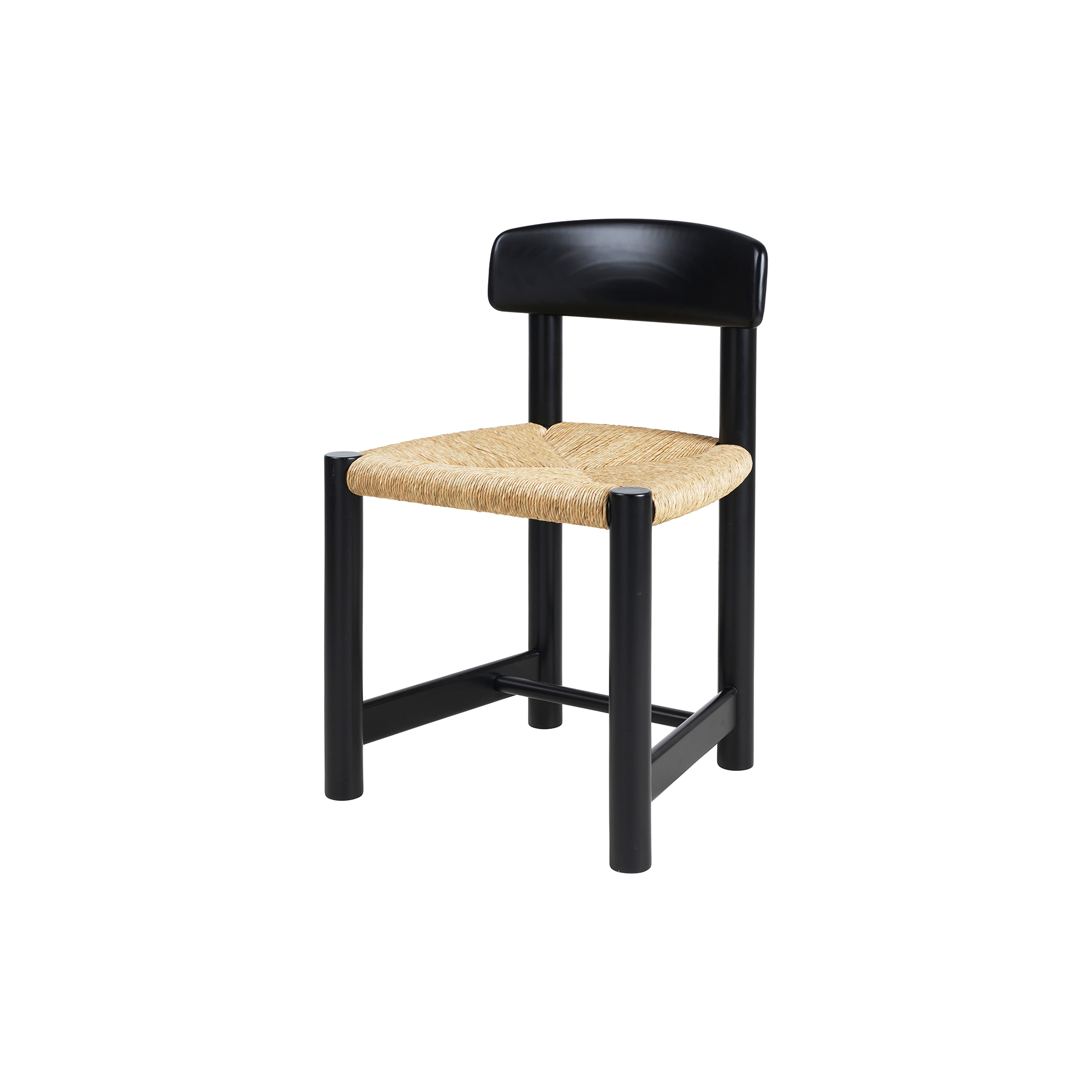 GUBI - Daumiller Side Chair, brown/black pine