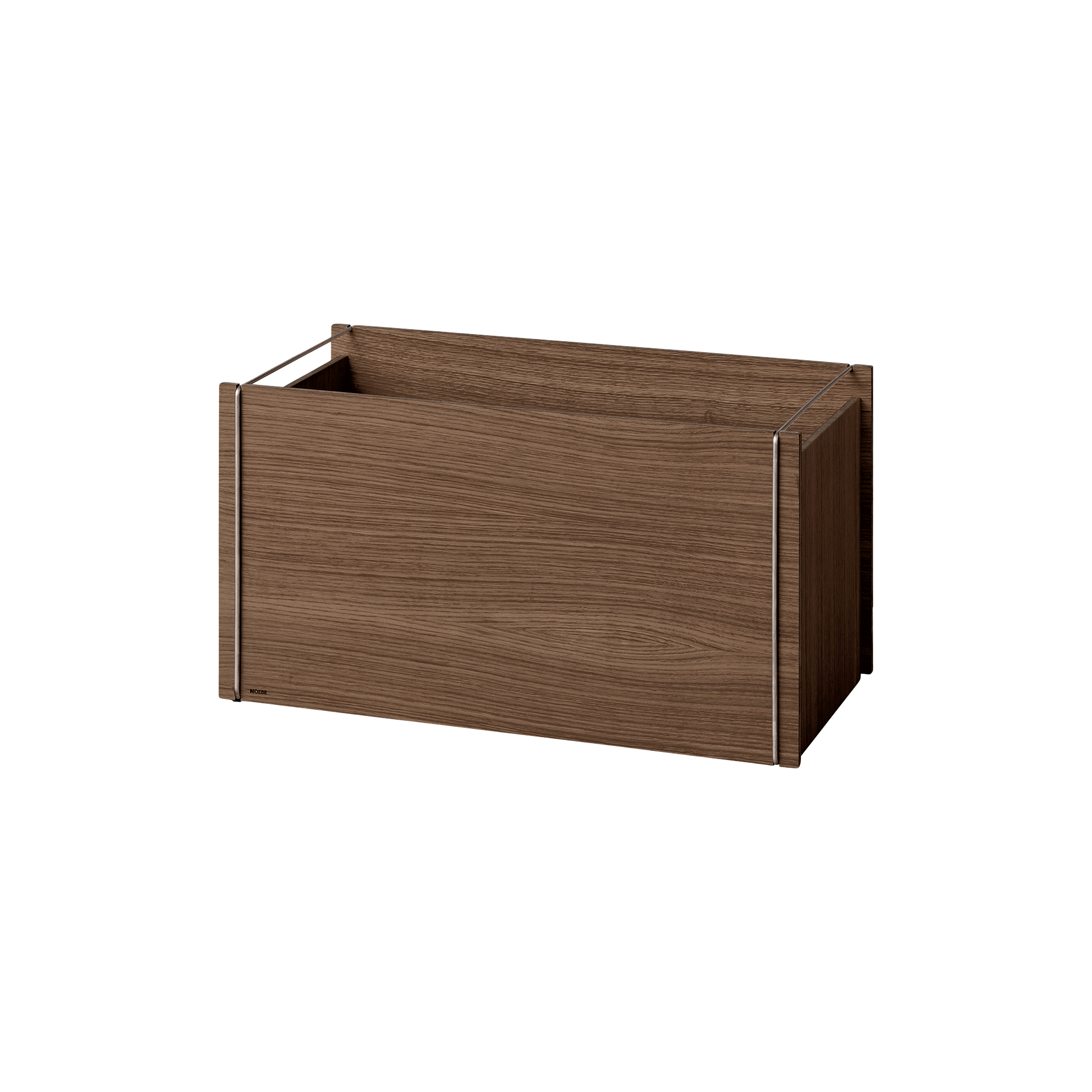 MOEBE - Storage Box | Smoked Oak/Stainless Steel | Opbevaringskasse