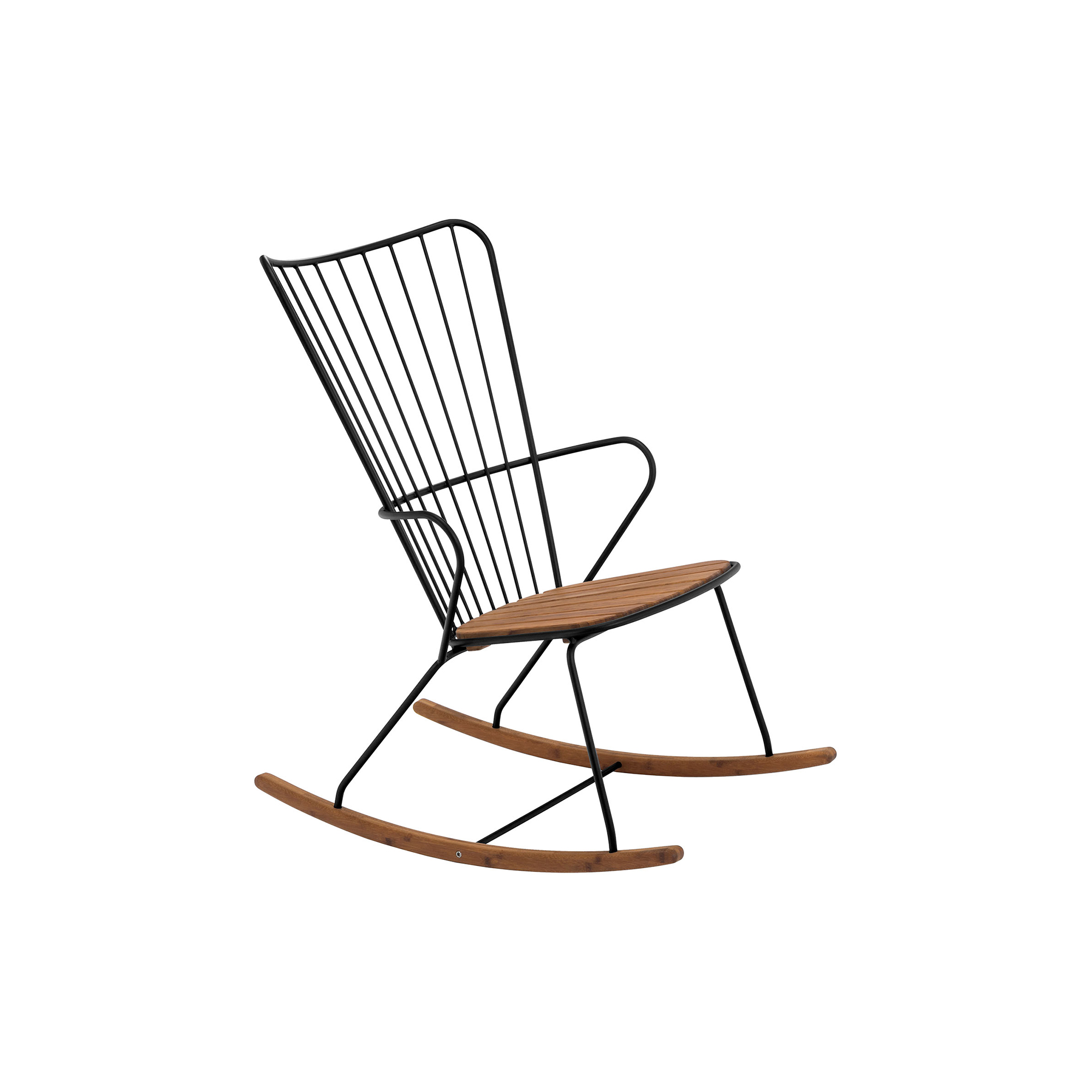 HOUE - PAON gyngestol, black - H: 91 x B: 59 x D: 77 cm.