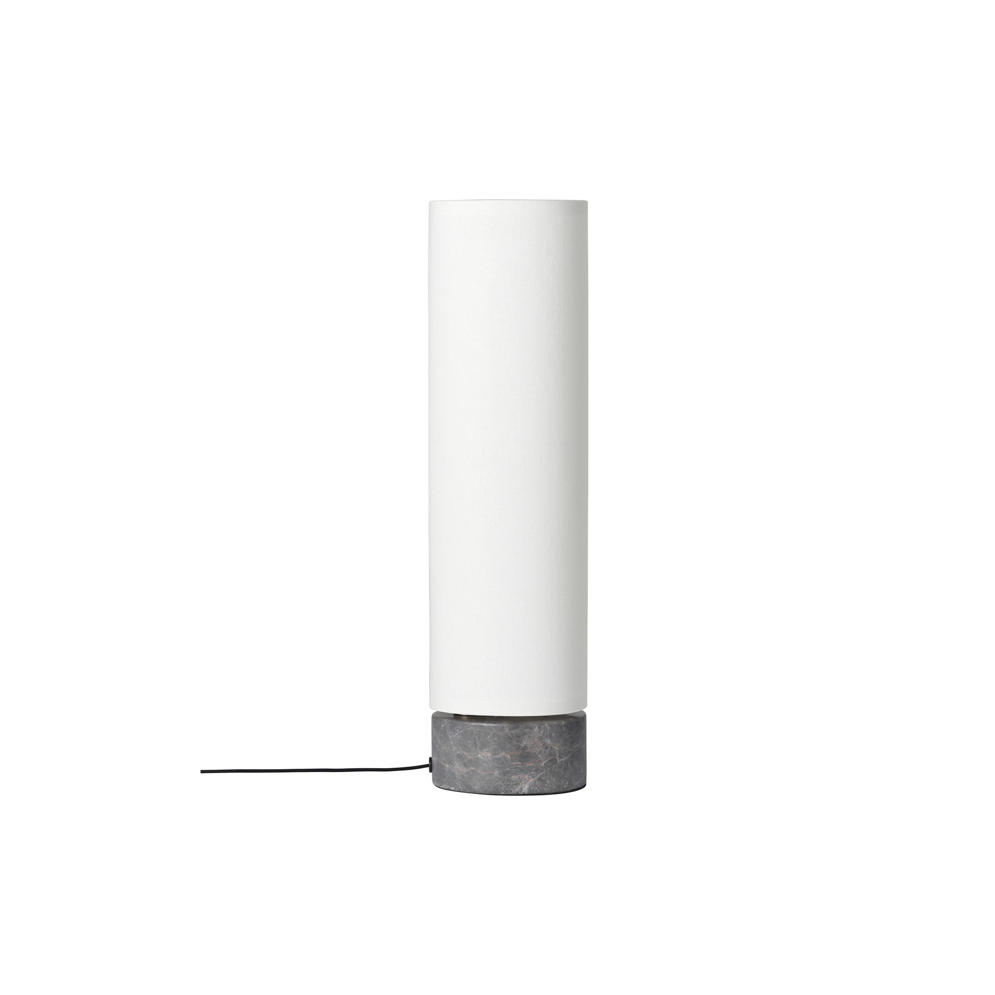 GUBI - Unbound Table Lamp, grey marble/white - H: 45 x B: 9,7 x D: 12 cm.