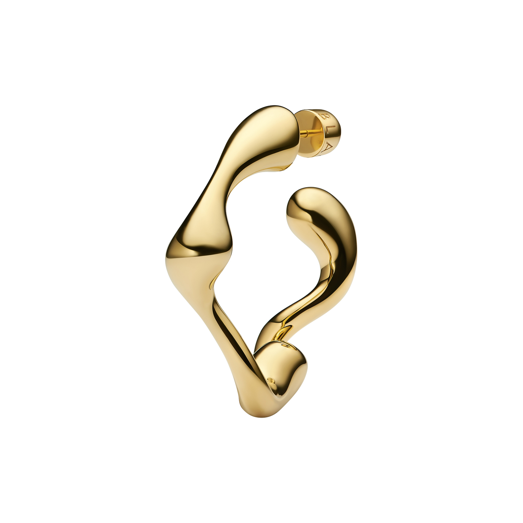 Maria Black - Splash Hoop Small Right, gold, Aquatic - Right