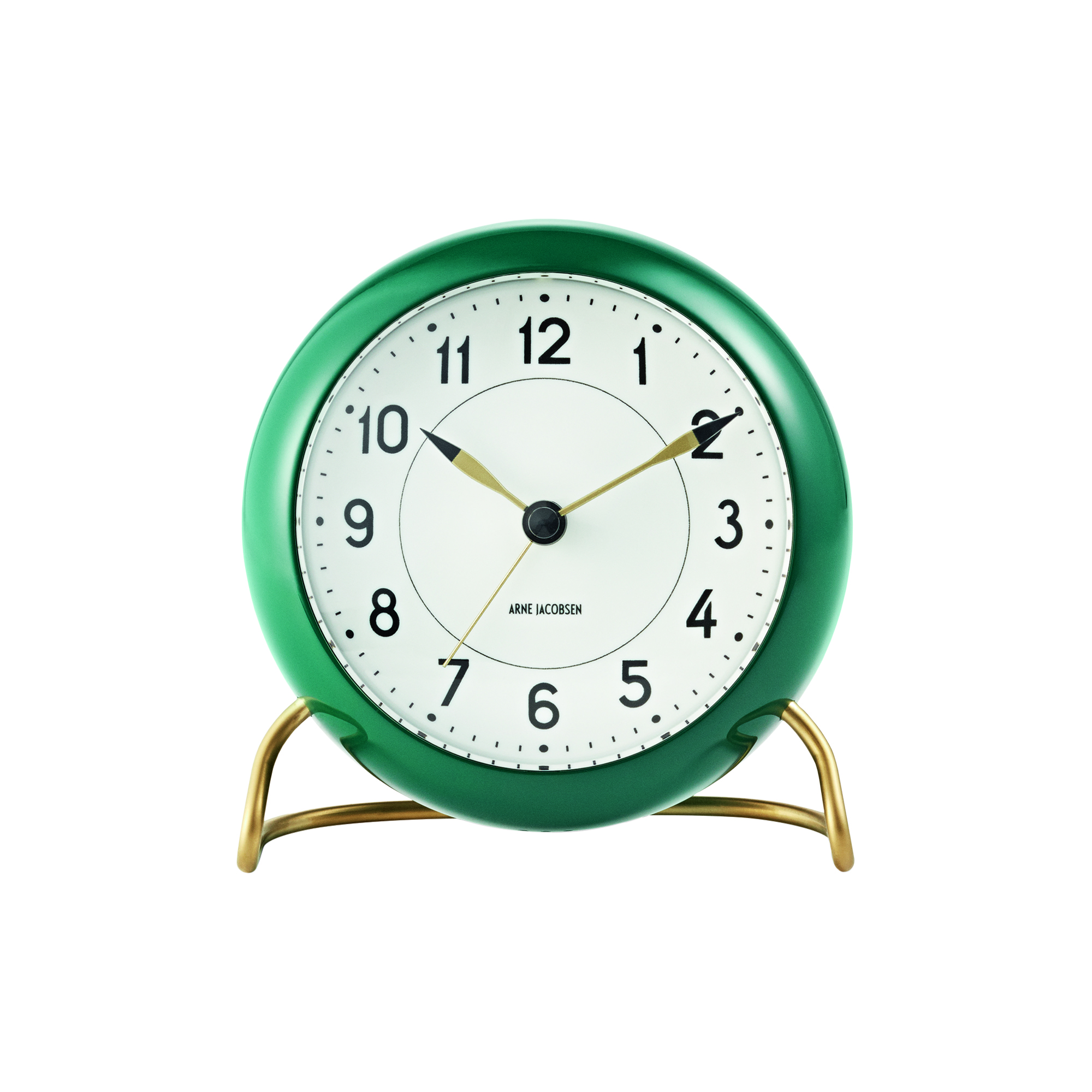 Arne Jacobsen Clocks - Station bordur, grøn - Ø11 cm