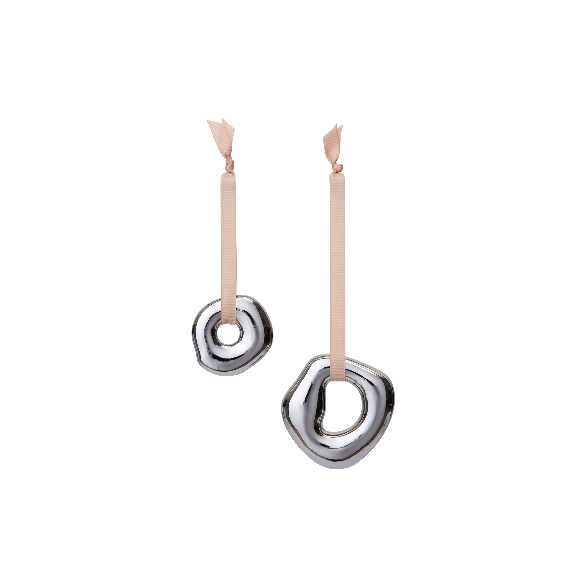 Ferm Living - Orrith Ornaments Set., silver