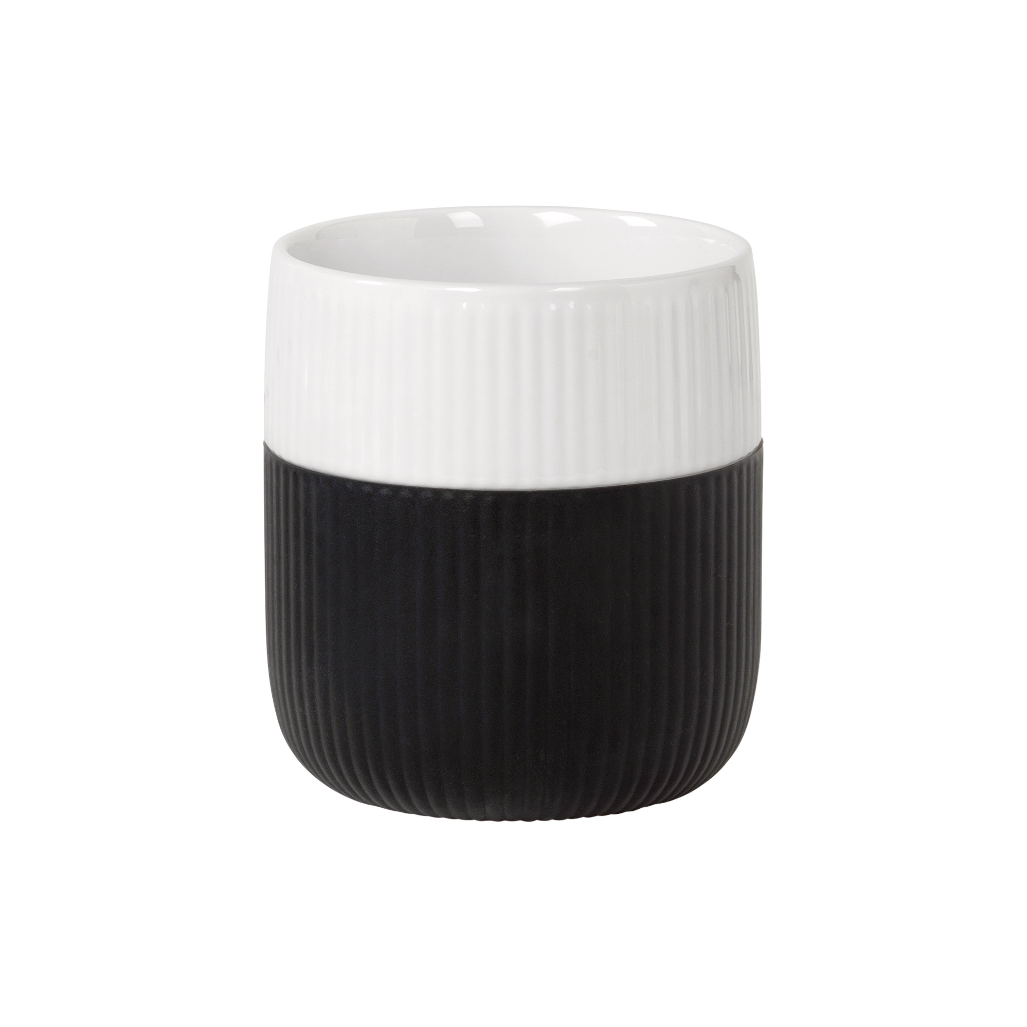 Royal Copenhagen - Riflet Contrast krus 35 cl, jet
