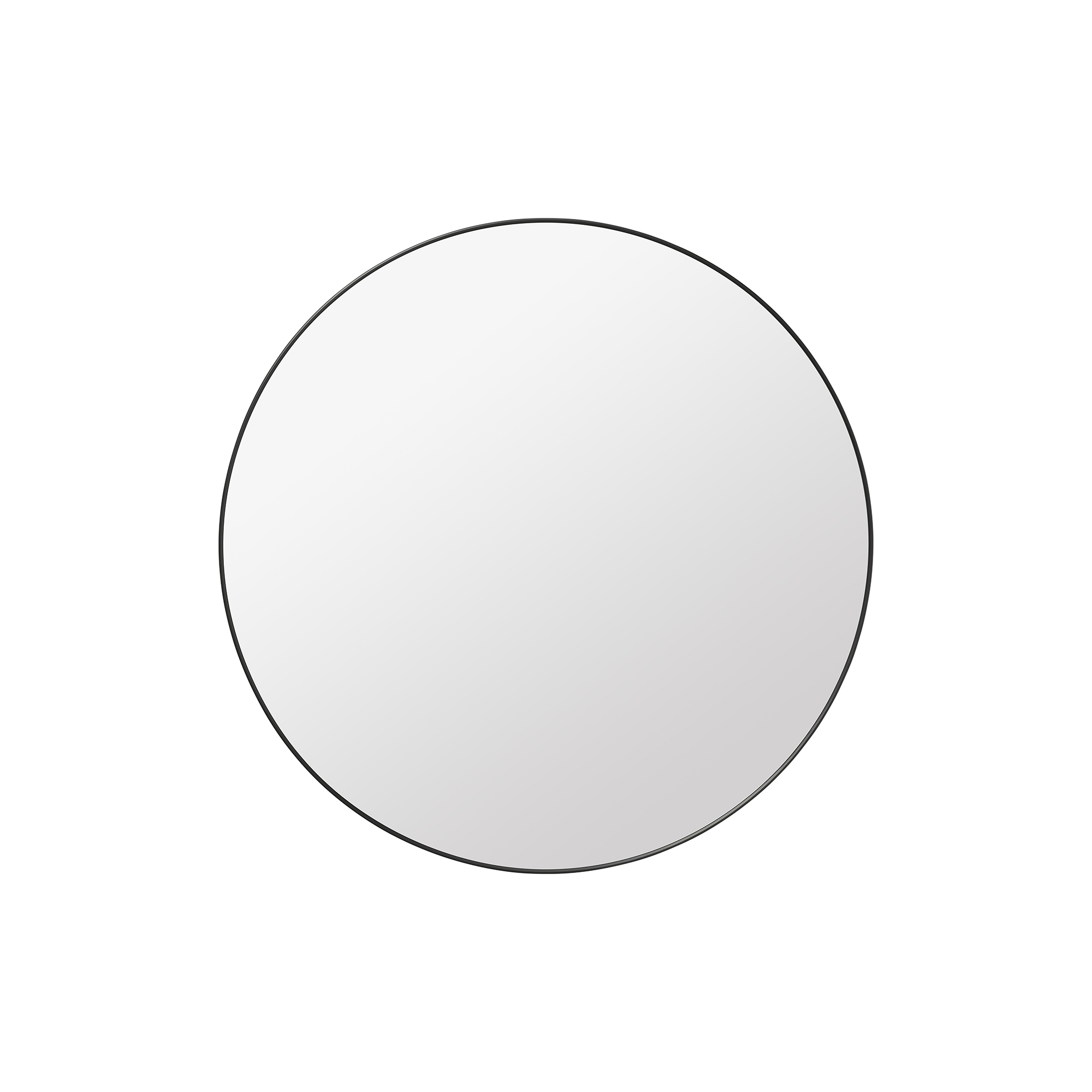 GUBI - GUBI Wall Mirror Round, black brass - D: 2,7 x Ø 110 cm.