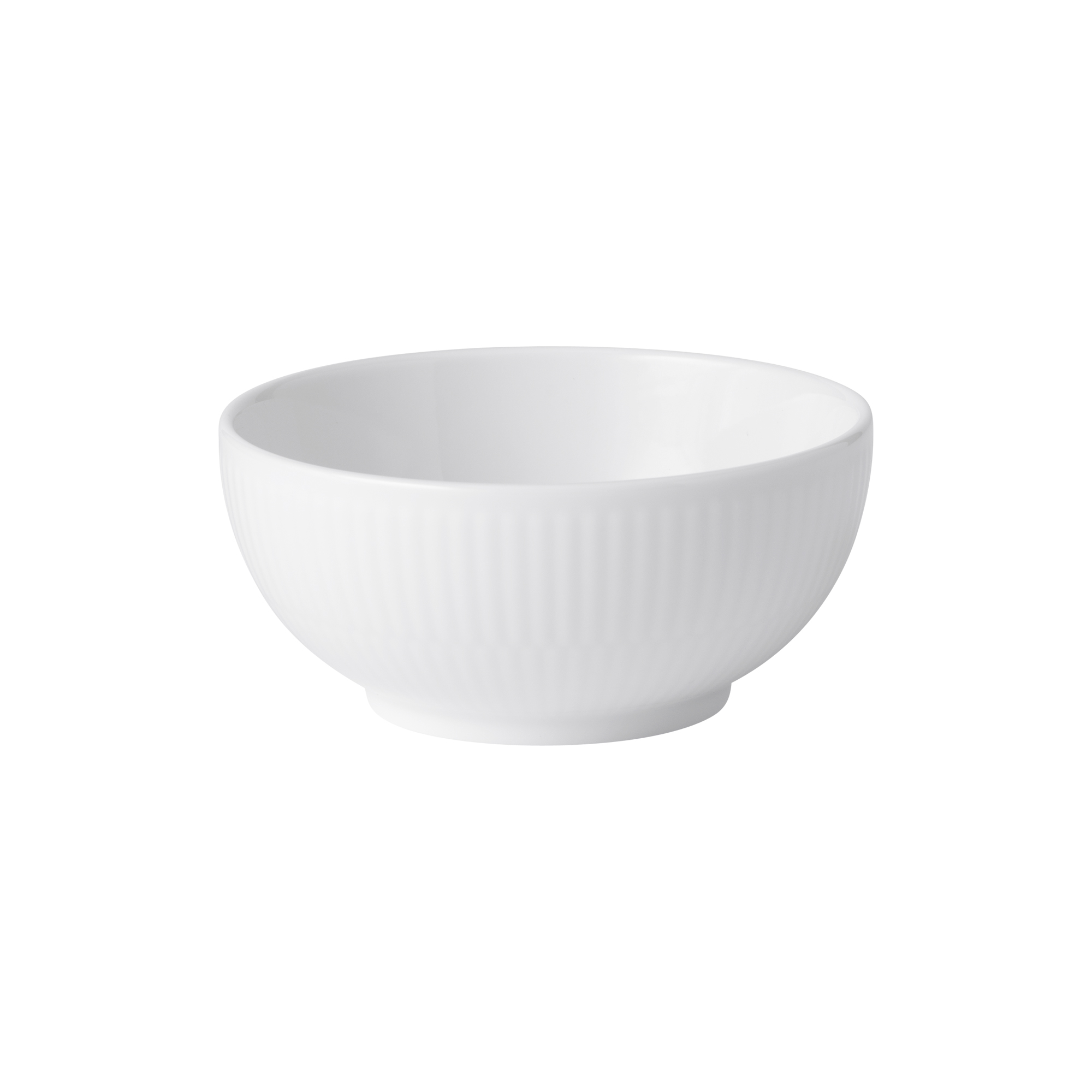 Royal Copenhagen - Hvid Riflet skål 24 cl - 24cl