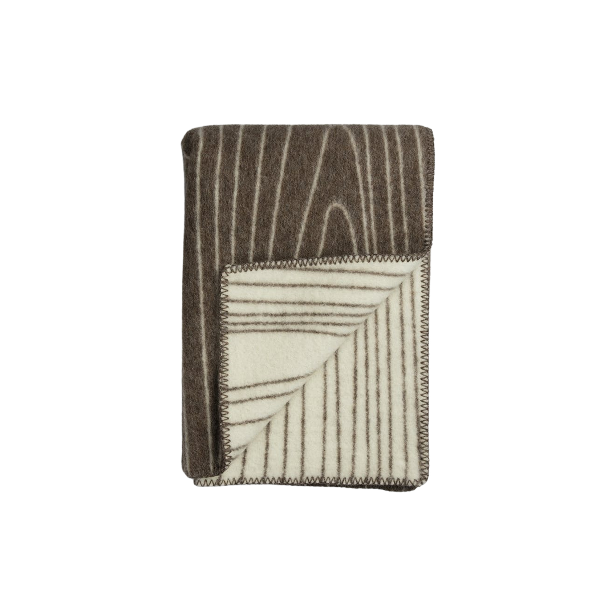 Røros Tweed - SKOG Throw, brown/natural