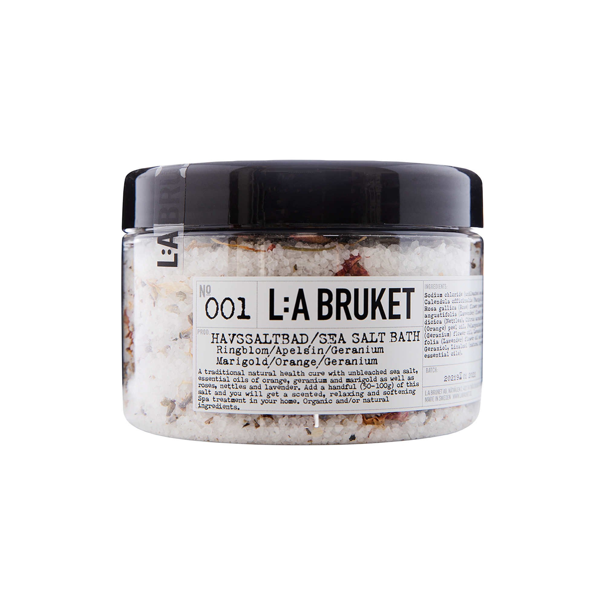 L:a Bruket - No. 001 Sea Salt Bath, marigold/orange/geranium