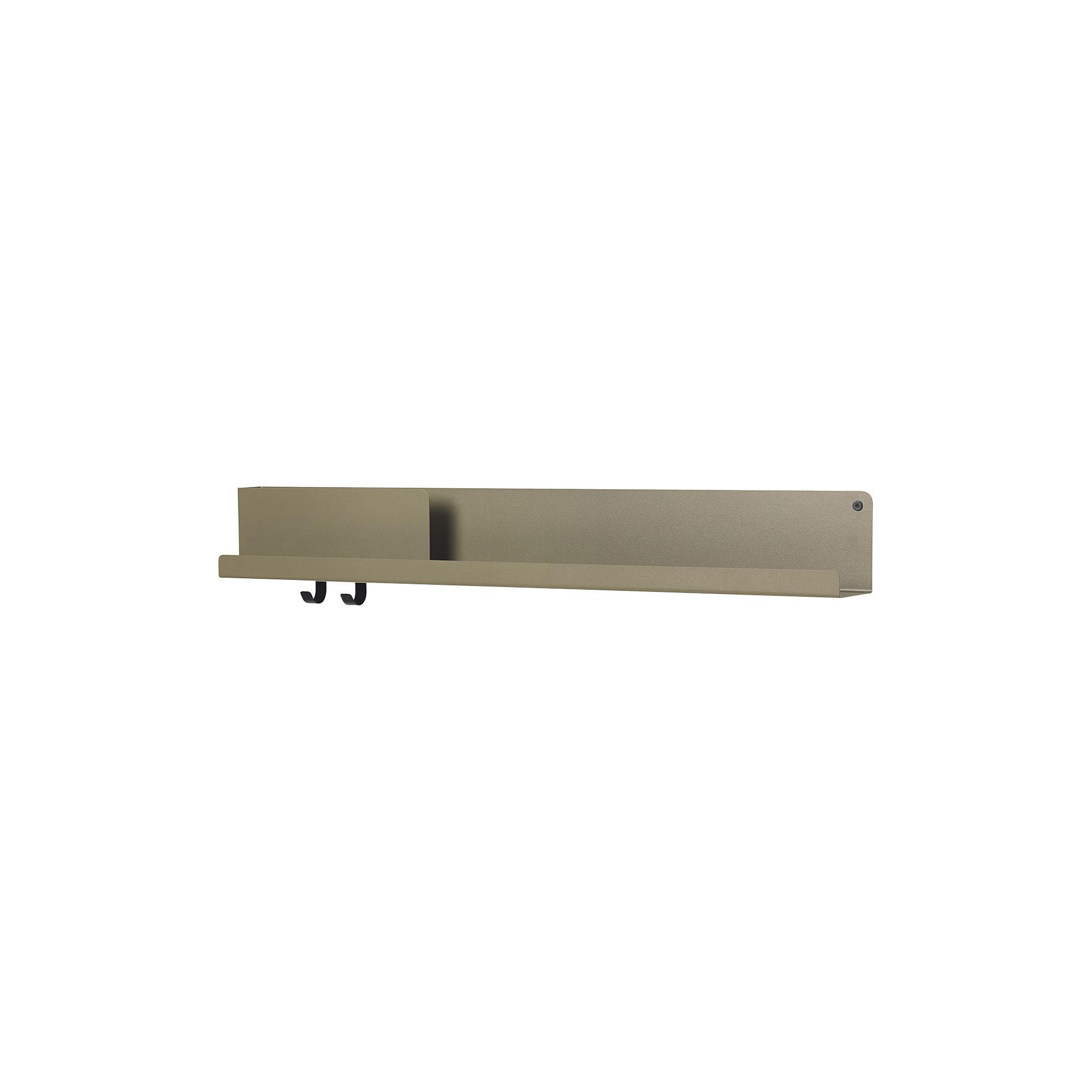 Muuto - Folded Shelves, olive - 96x13 cm