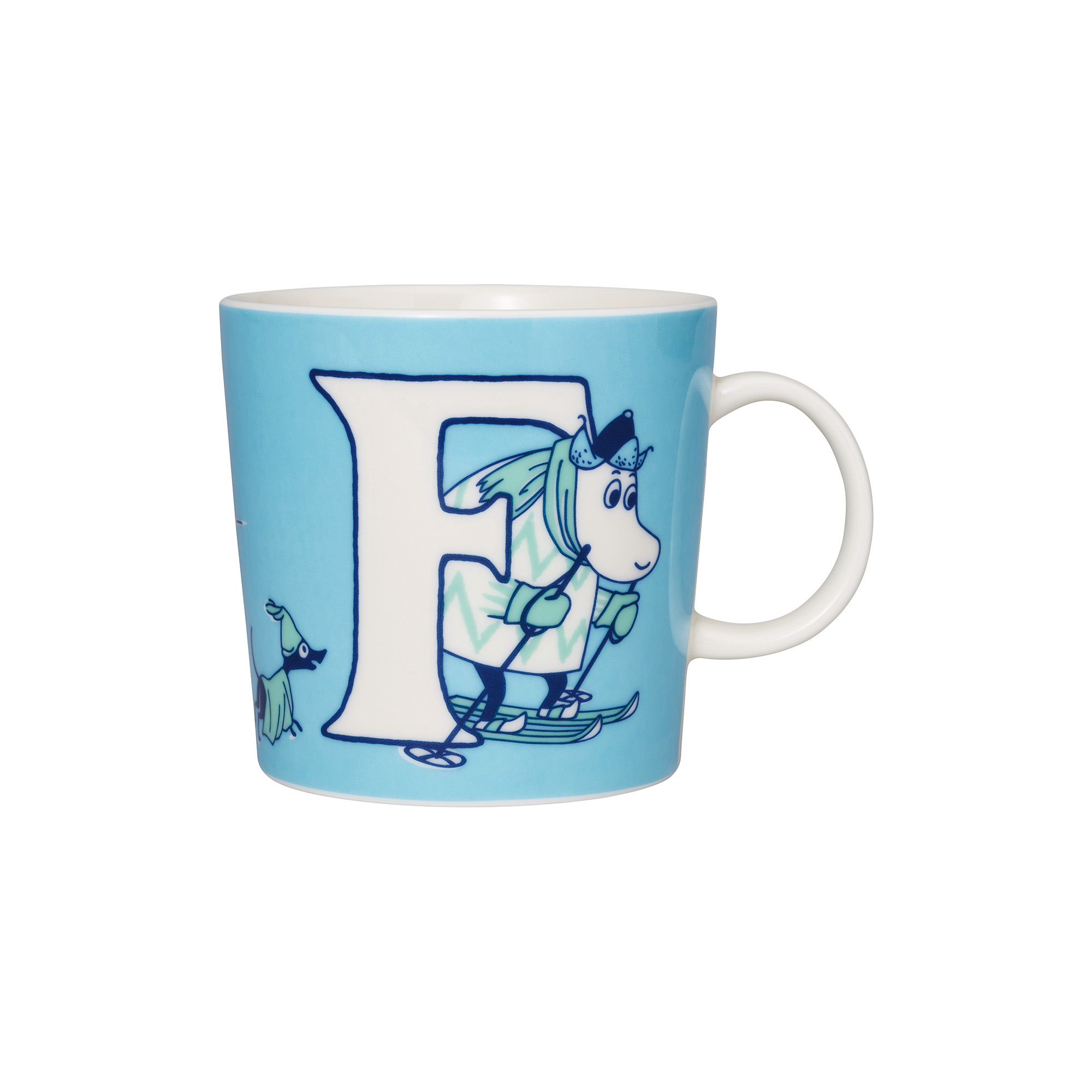 Moomin Arabia - Mumi krus 40 cl Alfabet F, Alfabet kollektion