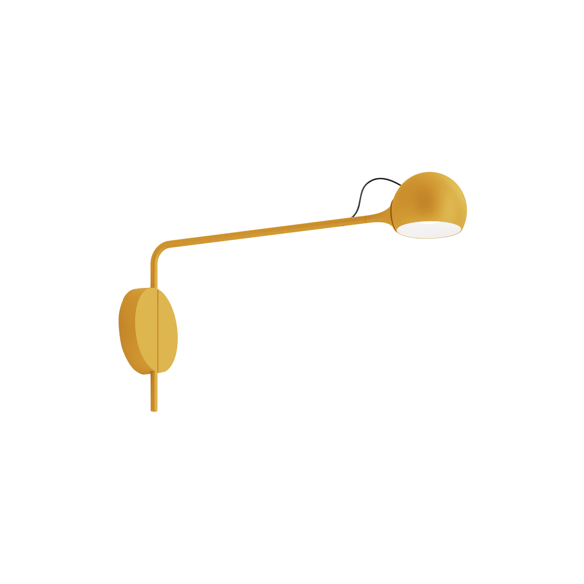 Artemide - IXA væglampe, yellow, Novelties - H: 28,5 x L: 49,2 x Ø 12 cm.